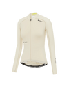 pdp-hide Attaquer womens Long Sleeve Summer cycling jersey in eggshell flat lay