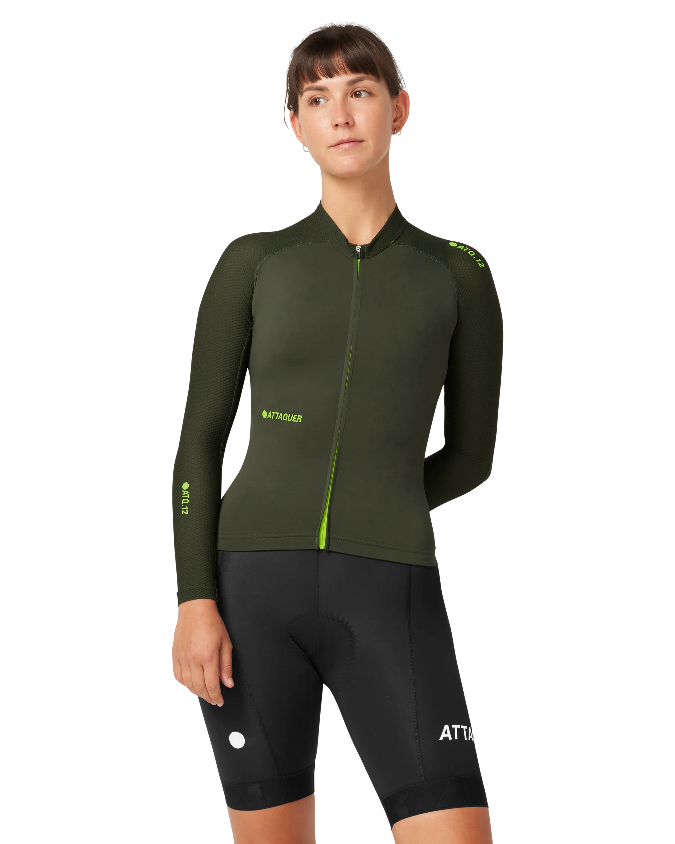 Womens All Day Summer Long Sleeve Jersey Pine-Attaquer-Attaquer