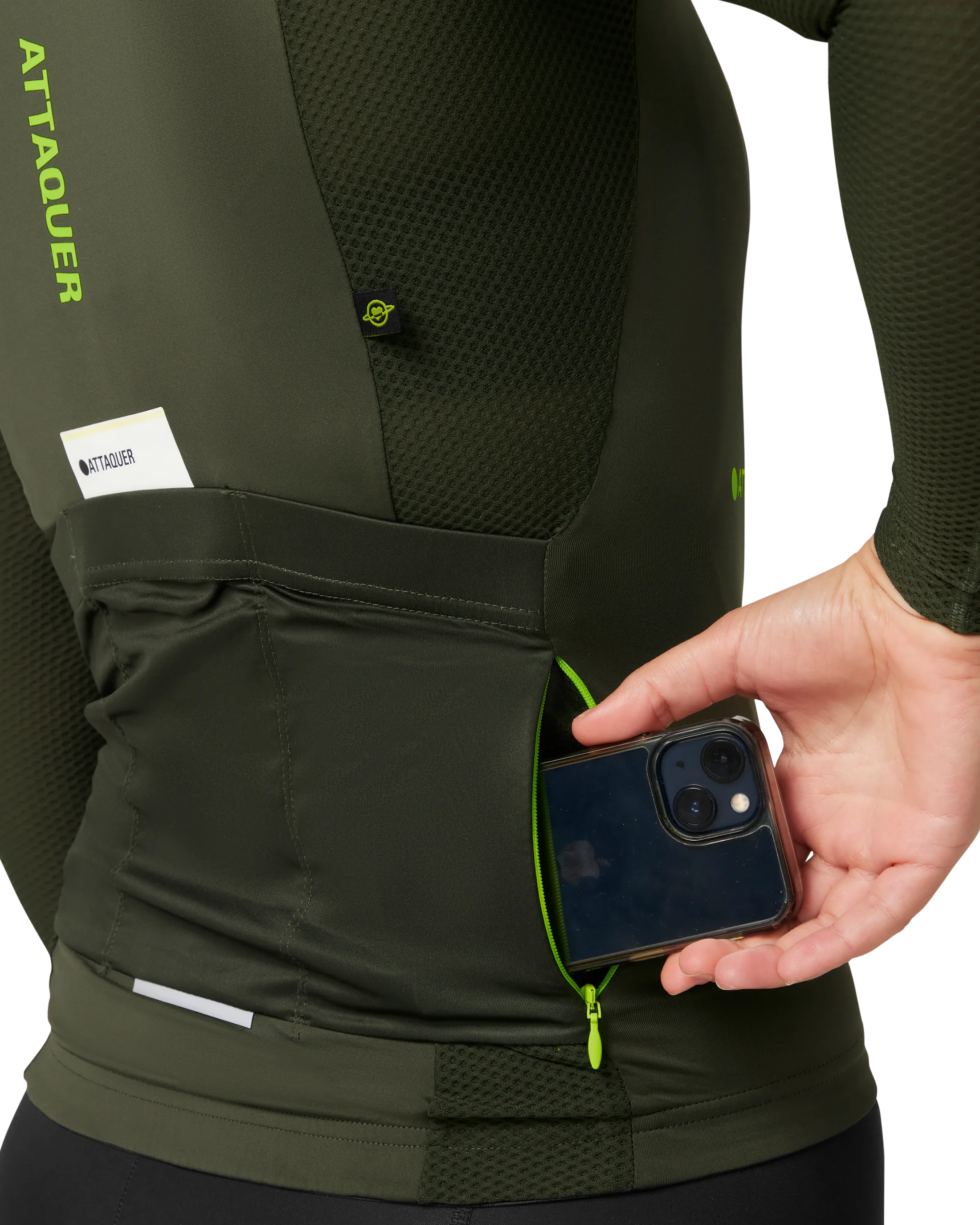 Womens All Day Summer Long Sleeve Jersey Pine-Attaquer Dead Stock-Attaquer