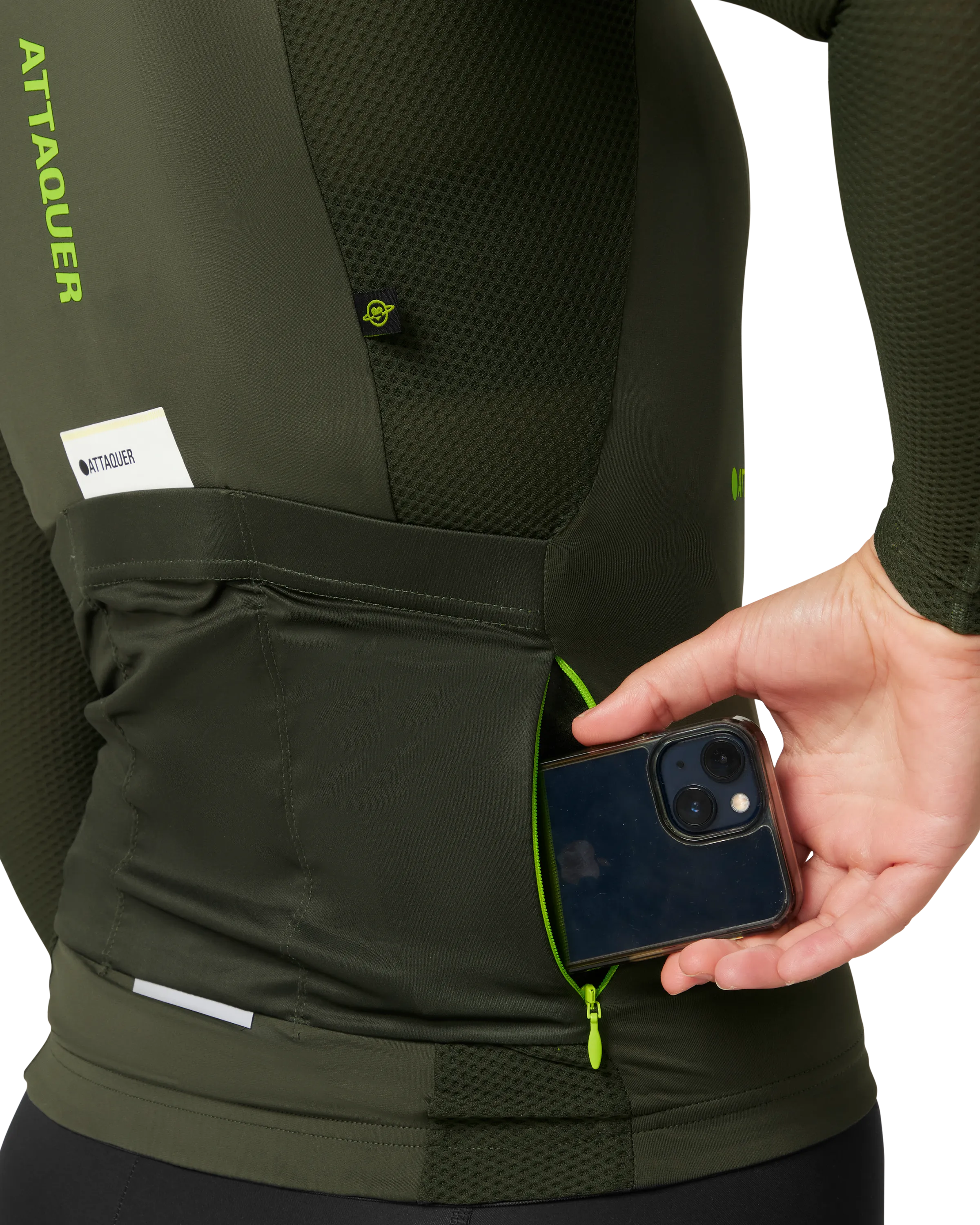 Womens All Day Summer Long Sleeve Jersey Pine-Attaquer Dead Stock-Attaquer
