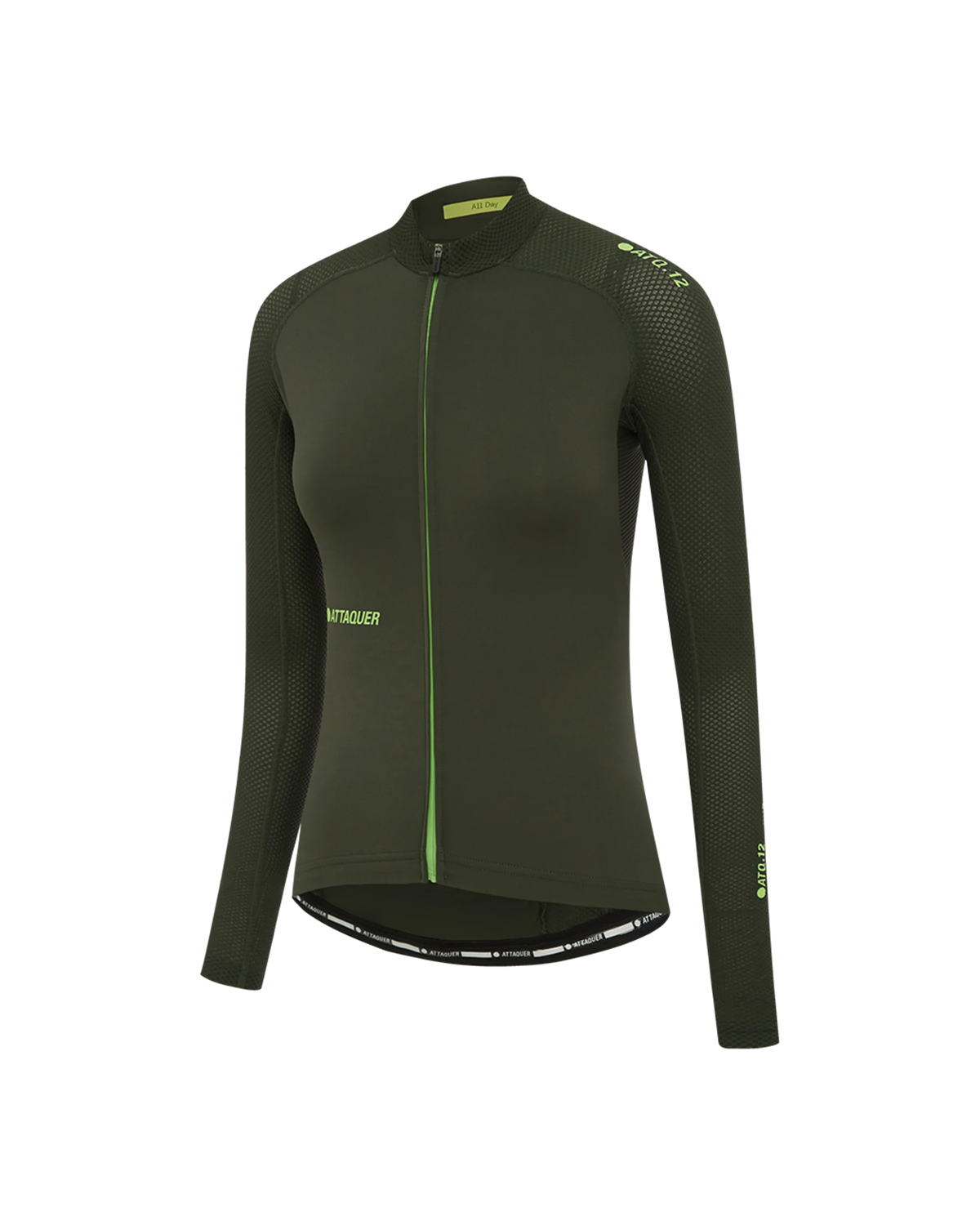 Womens All Day Summer Long Sleeve Jersey Pine-Attaquer feature display pdp-hide