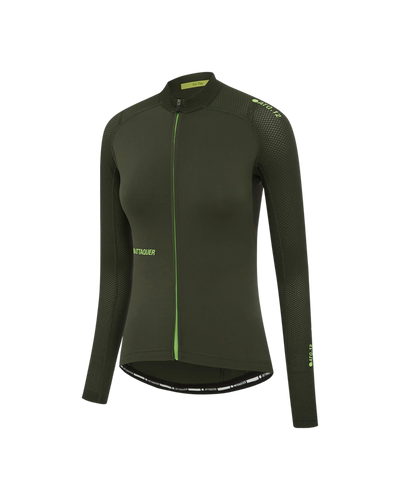 Womens All Day Summer Long Sleeve Jersey Pine-Attaquer feature display pdp-hide