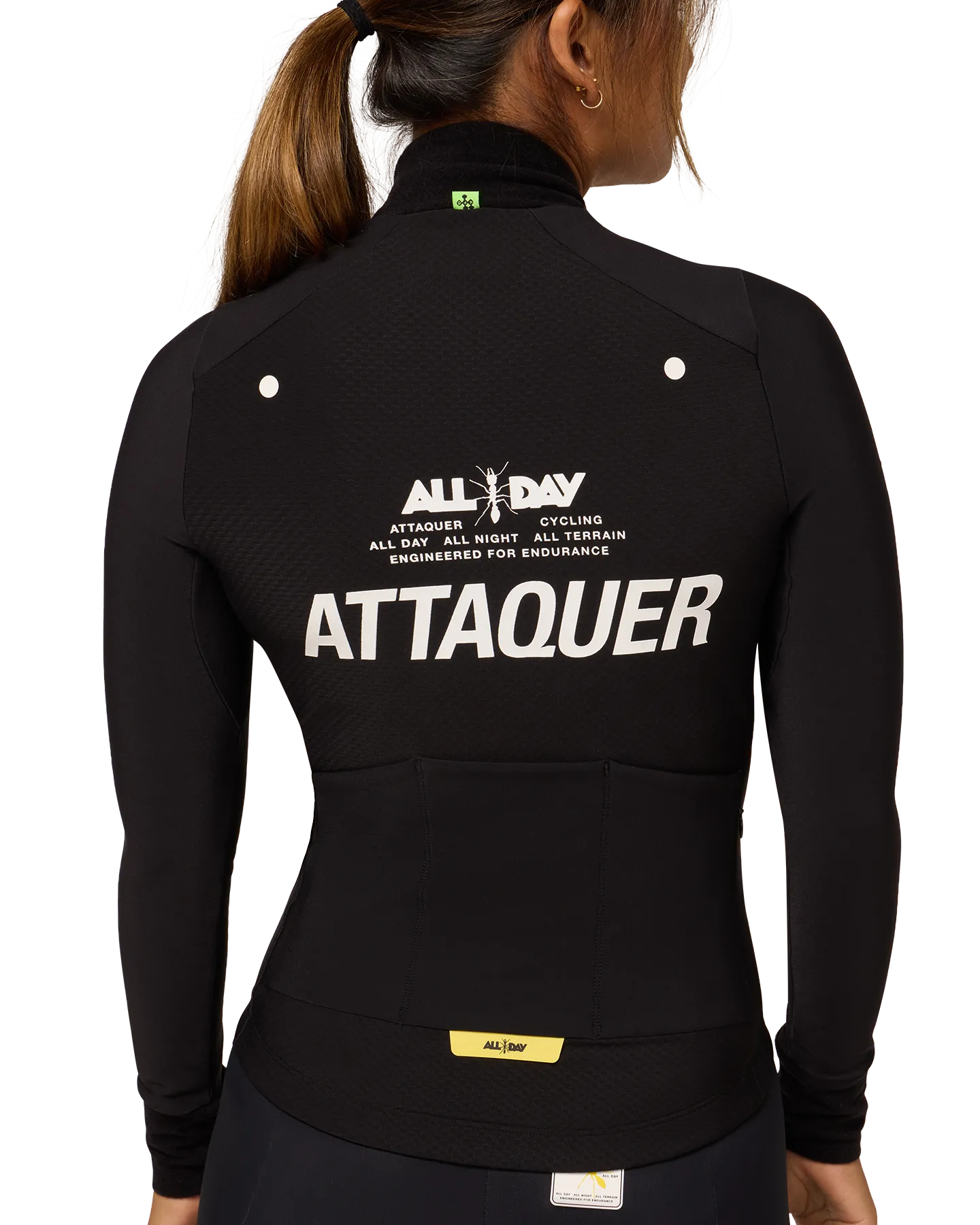Womens All Day Winter Long Sleeved Jersey Black-Attaquer-Attaquer