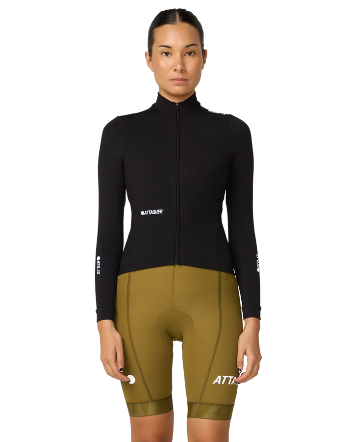 Womens All Day Winter Long Sleeved Jersey Black-Attaquer-Attaquer
