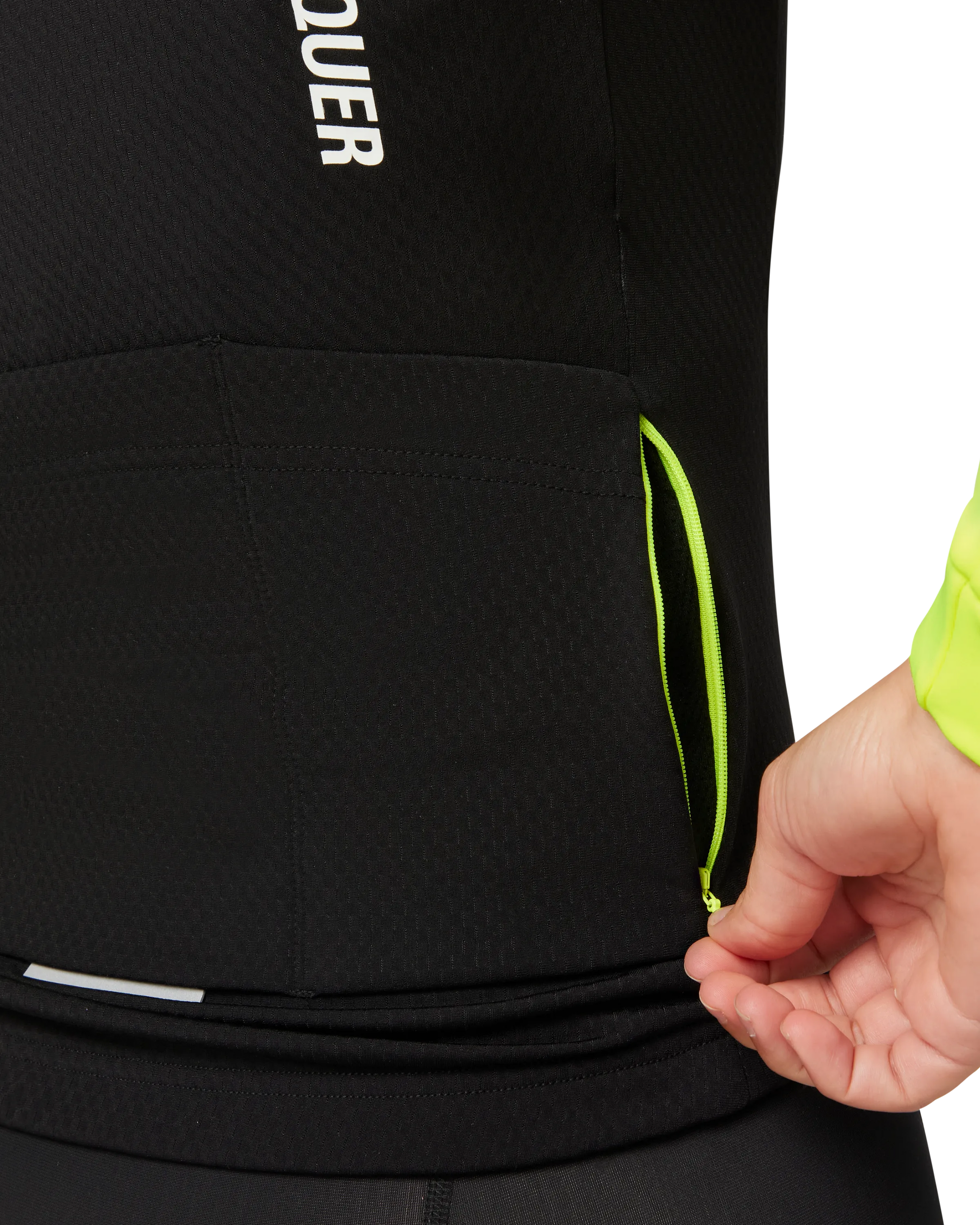 Womens All Day Winter Long Sleeved Jersey Black/Acid Lime-Attaquer-Attaquer