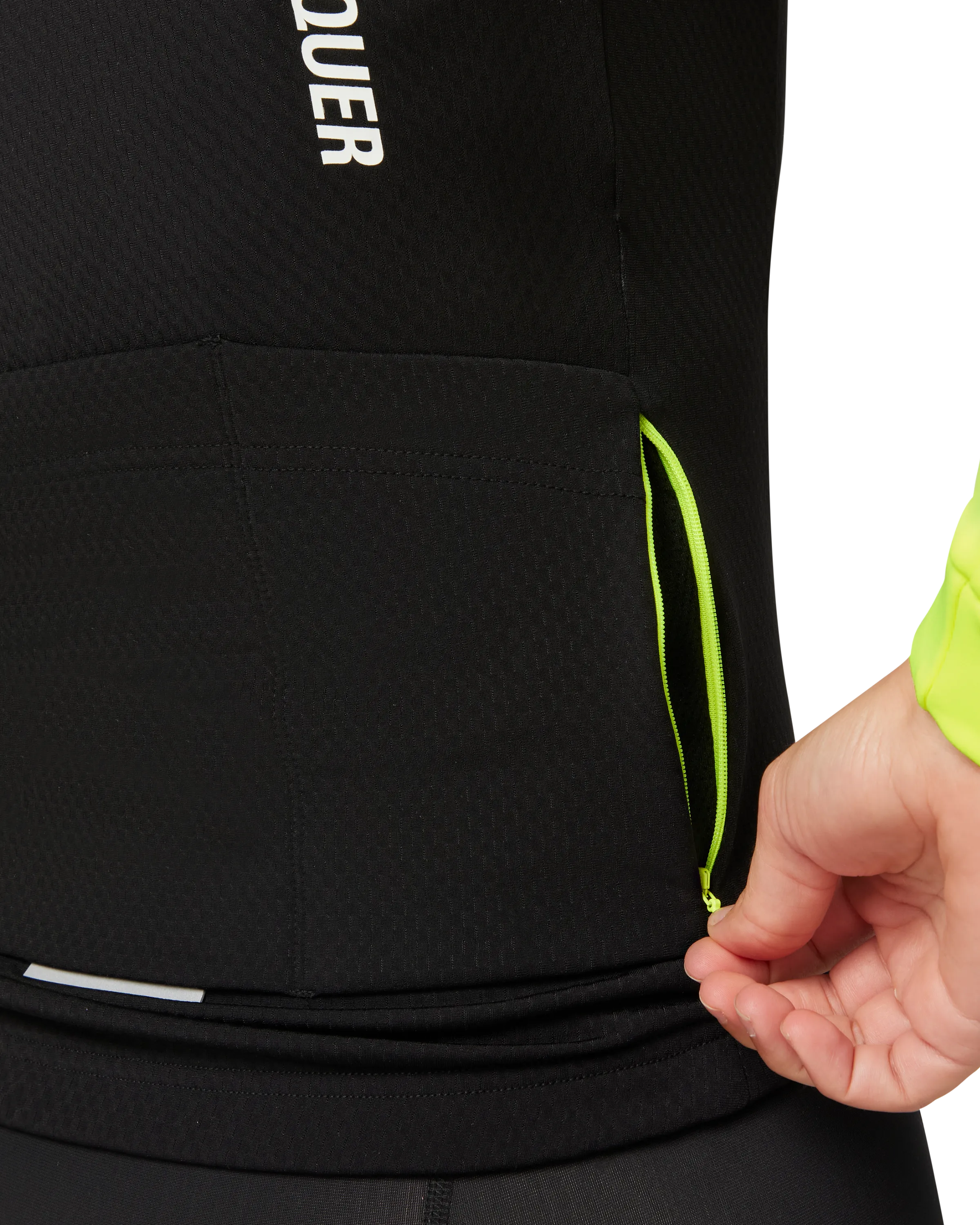 Womens All Day Winter Long Sleeved Jersey Black/Acid Lime-Attaquer Dead Stock-Attaquer