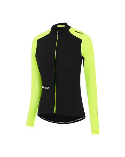 Womens All Day Winter Long Sleeved Jersey Black/Acid Lime-Attaquer feature display pdp-hide