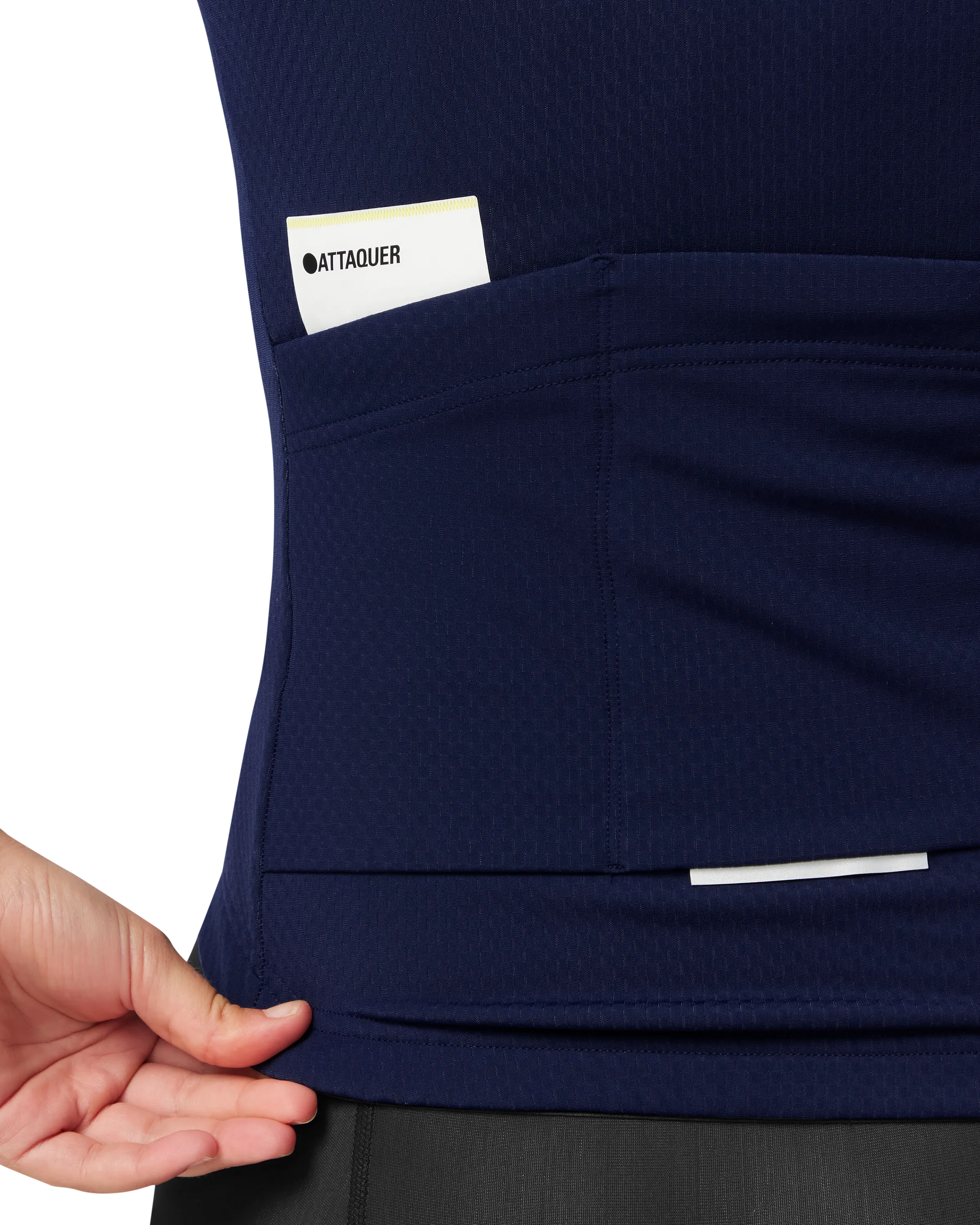 Womens All Day Winter Long Sleeved Jersey Navy/Fluro-Attaquer Dead Stock-Attaquer
