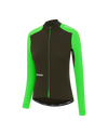 Womens All Day Winter Long Sleeved Jersey Pine/Fluro Green-Attaquer feature display pdp-hide