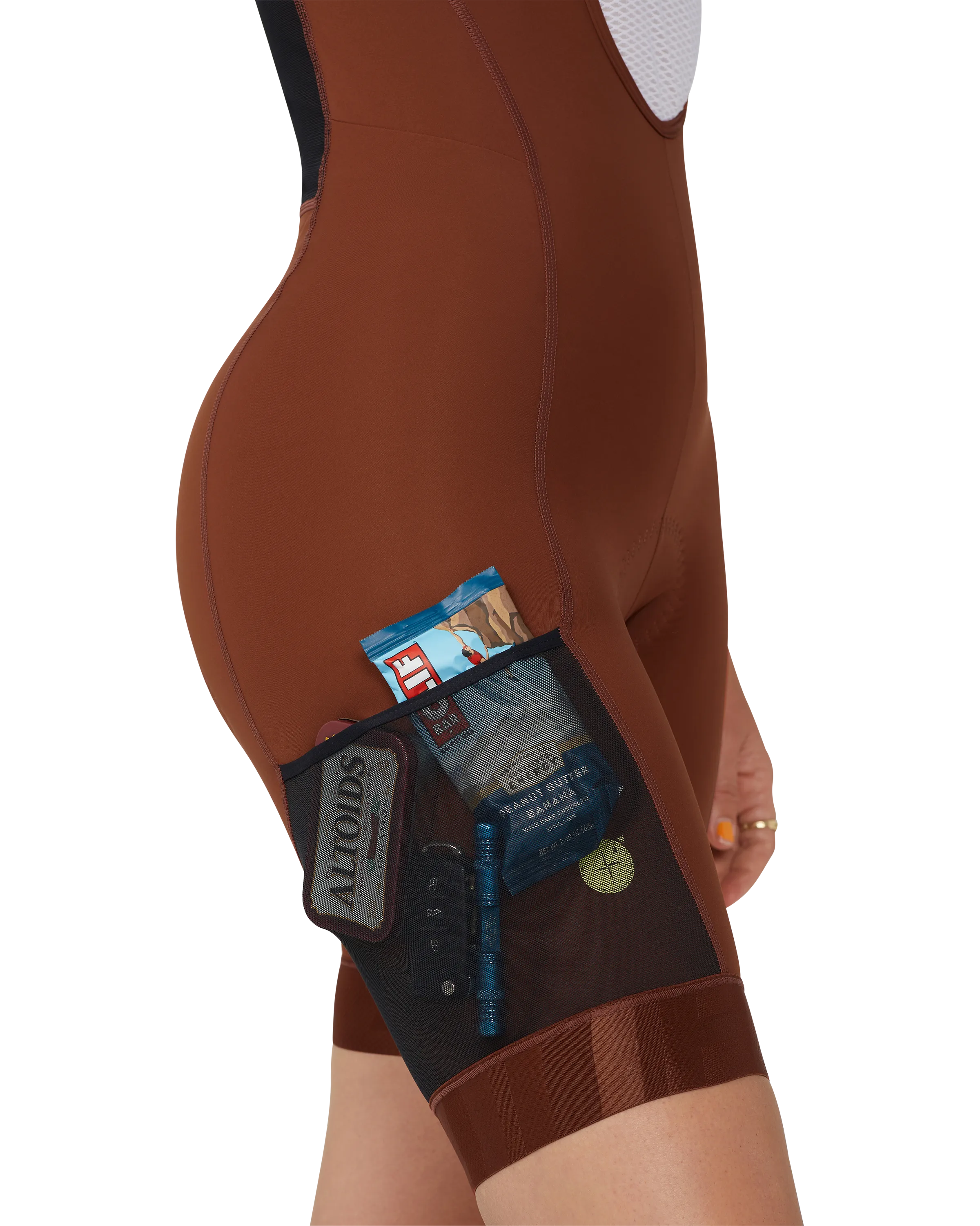 Womens Cargo Bib Burnt Orange-Attaquer Dead Stock-Attaquer