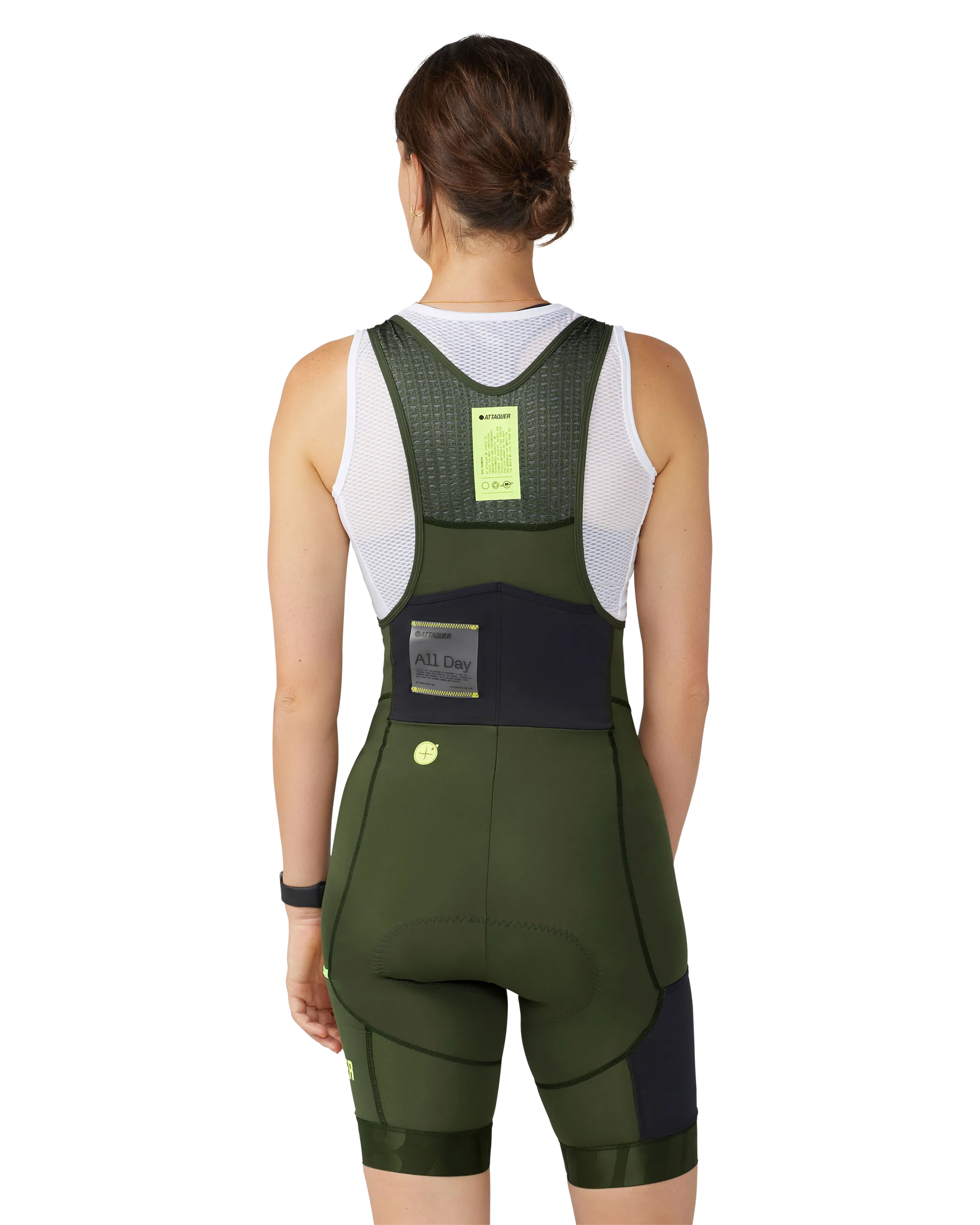 Womens Cargo Bib Pine-Attaquer Dead Stock-Attaquer