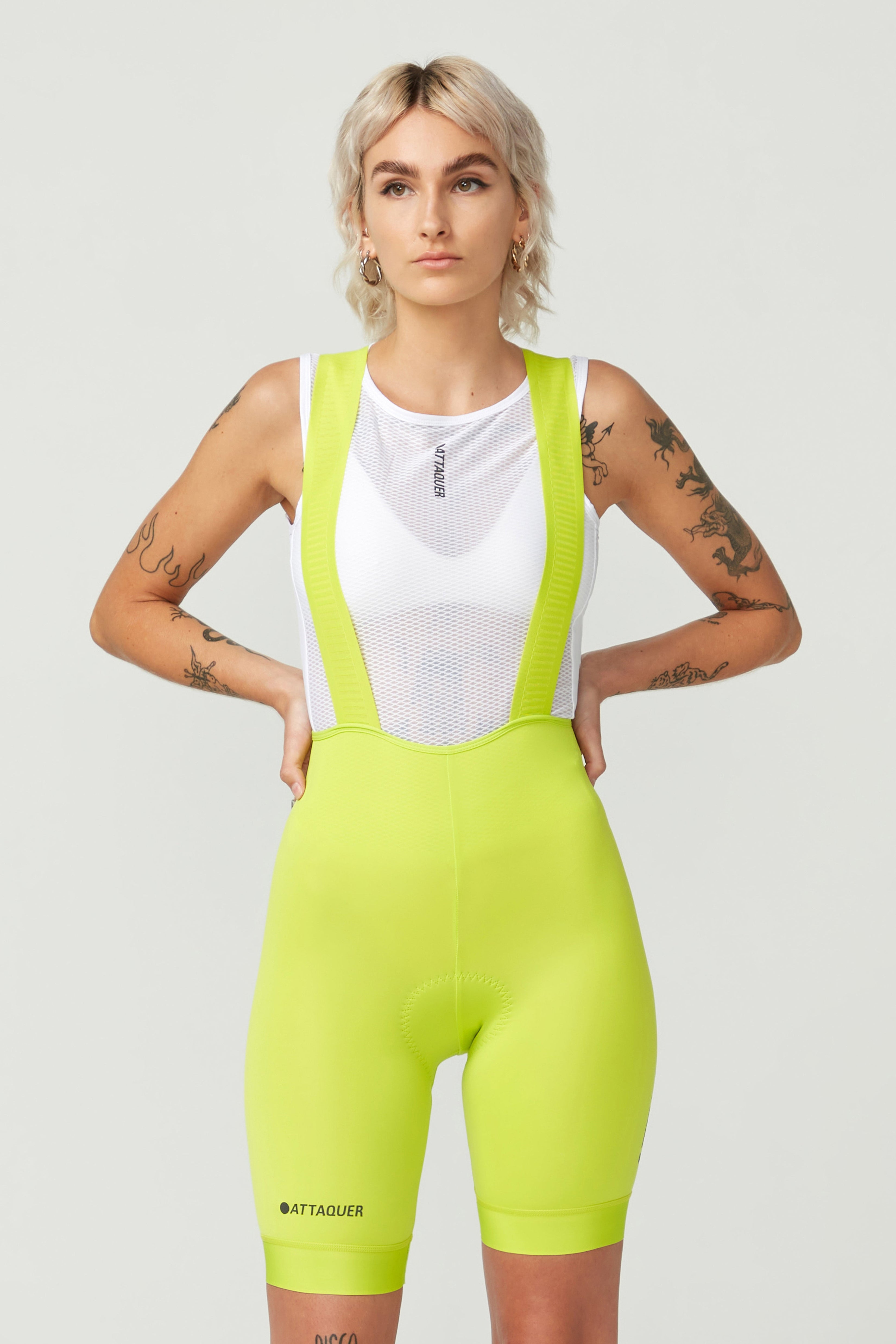 Womens Race Bib Acid Lime-Attaquer Dead Stock-Attaquer