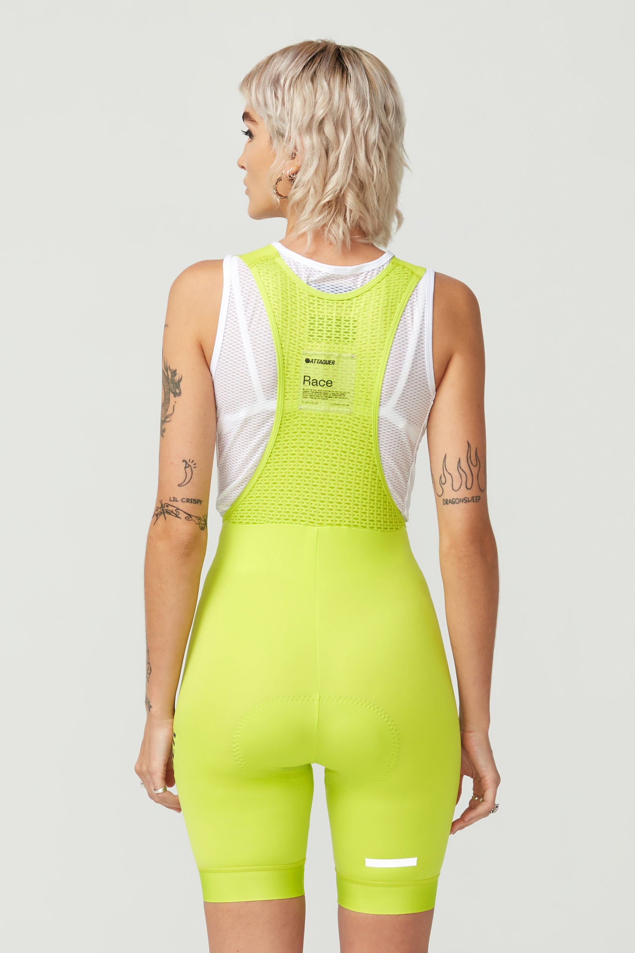 Womens Race Bib Acid Lime-Attaquer Dead Stock-Attaquer