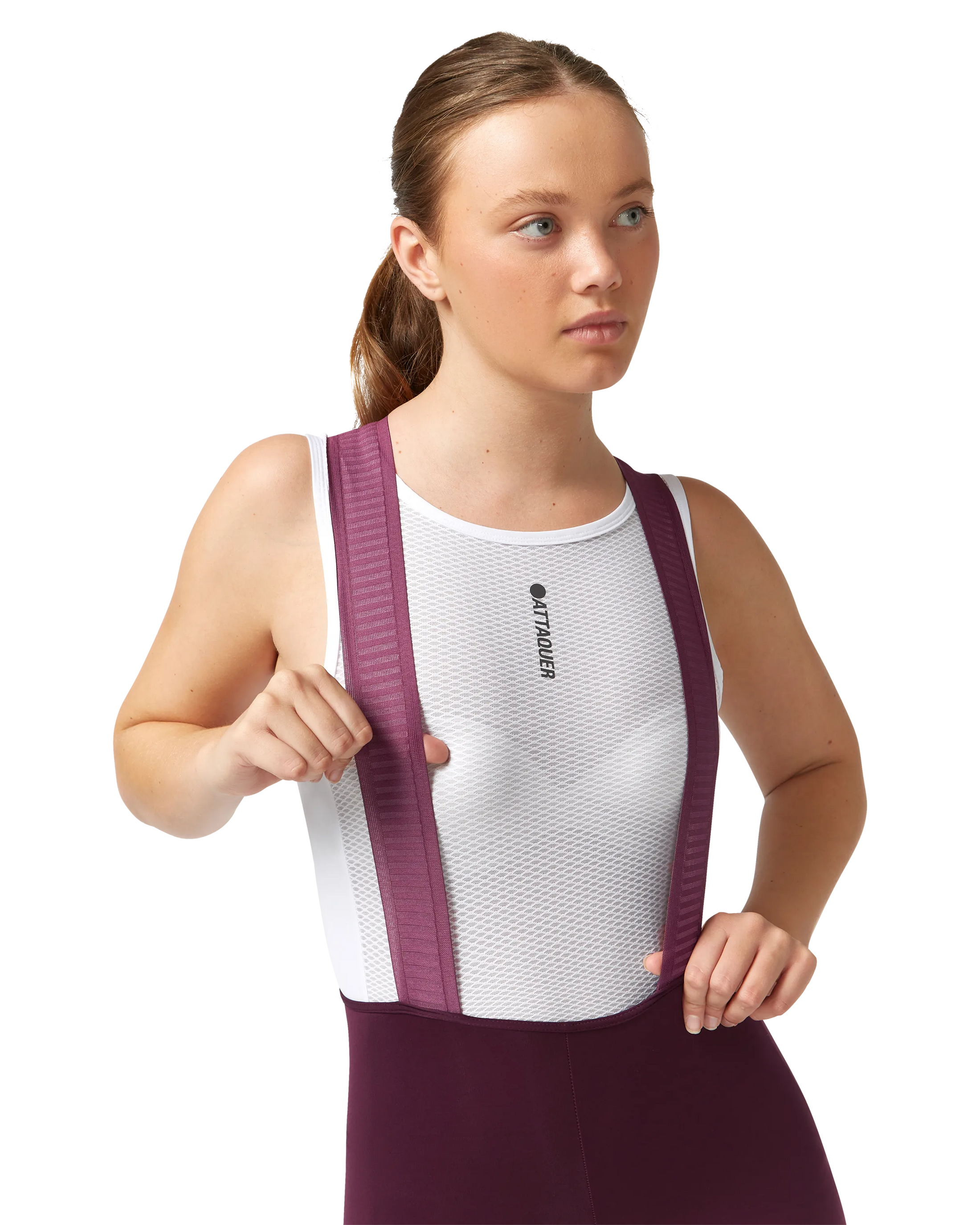 Womens Race Bib Short Burgundy-Attaquer Dead Stock-Attaquer