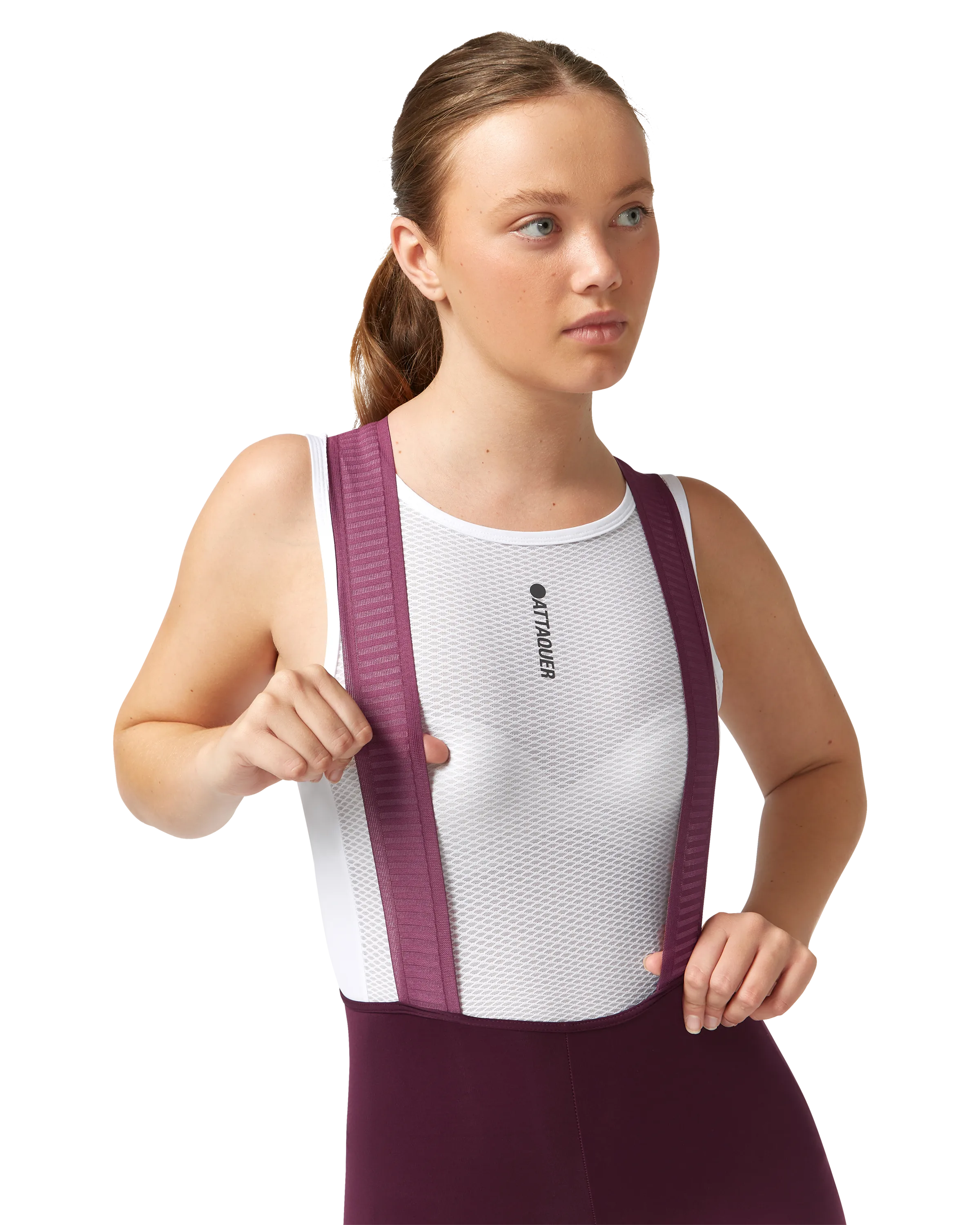Womens Race Bib Short Burgundy-Attaquer Dead Stock-Attaquer