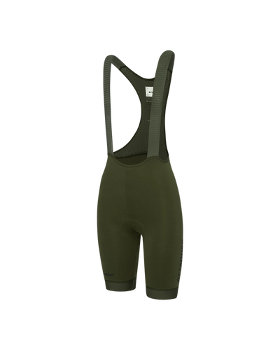 Womens Race Bib Short Pine/Tonal-Attaquer feature display pdp-hide