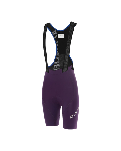 Womens Race Bib Short Purple-Attaquer feature display pdp-hide