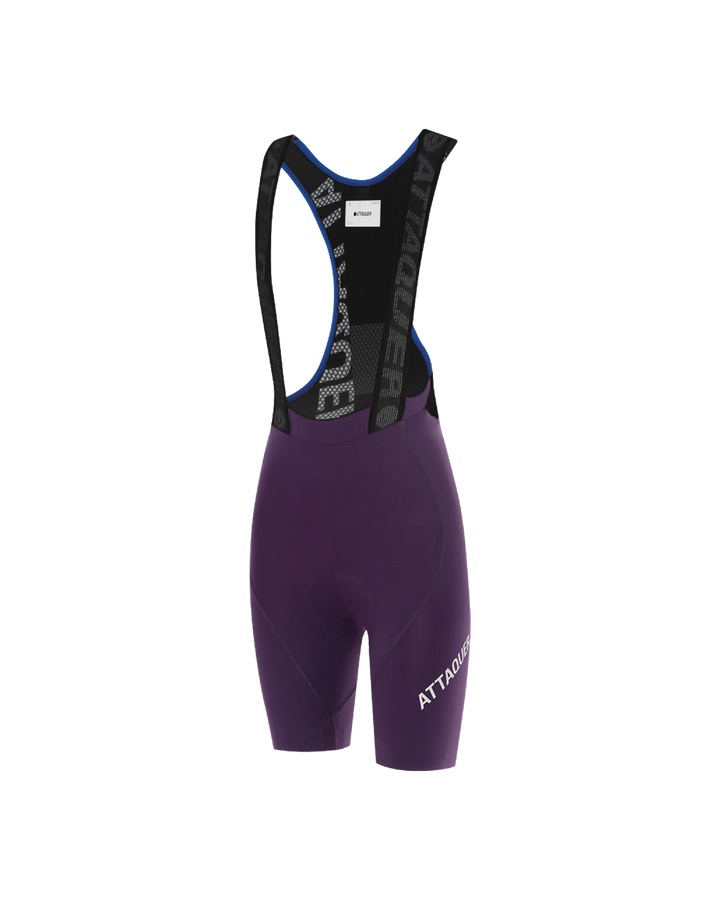 Womens Race Bib Short Purple-Attaquer feature display pdp-hide