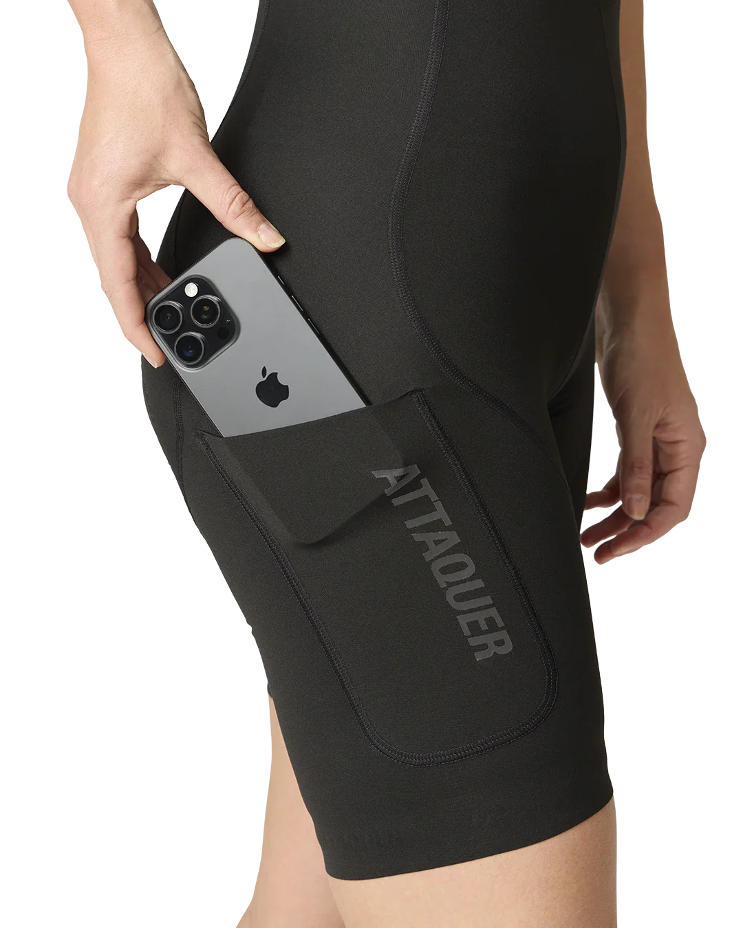 Womens Race Cargo Bib Short Black-Attaquer-Attaquer