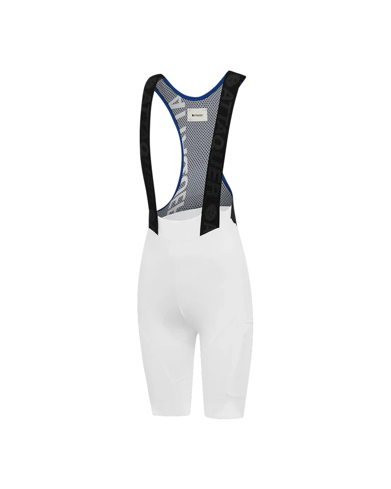 Womens Race Cargo Bib Short White