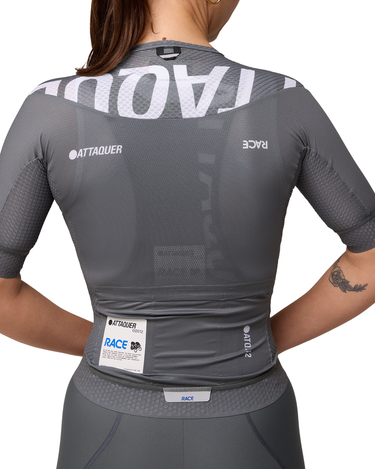Womens Race Jersey Anthracite-Attaquer-Attaquer