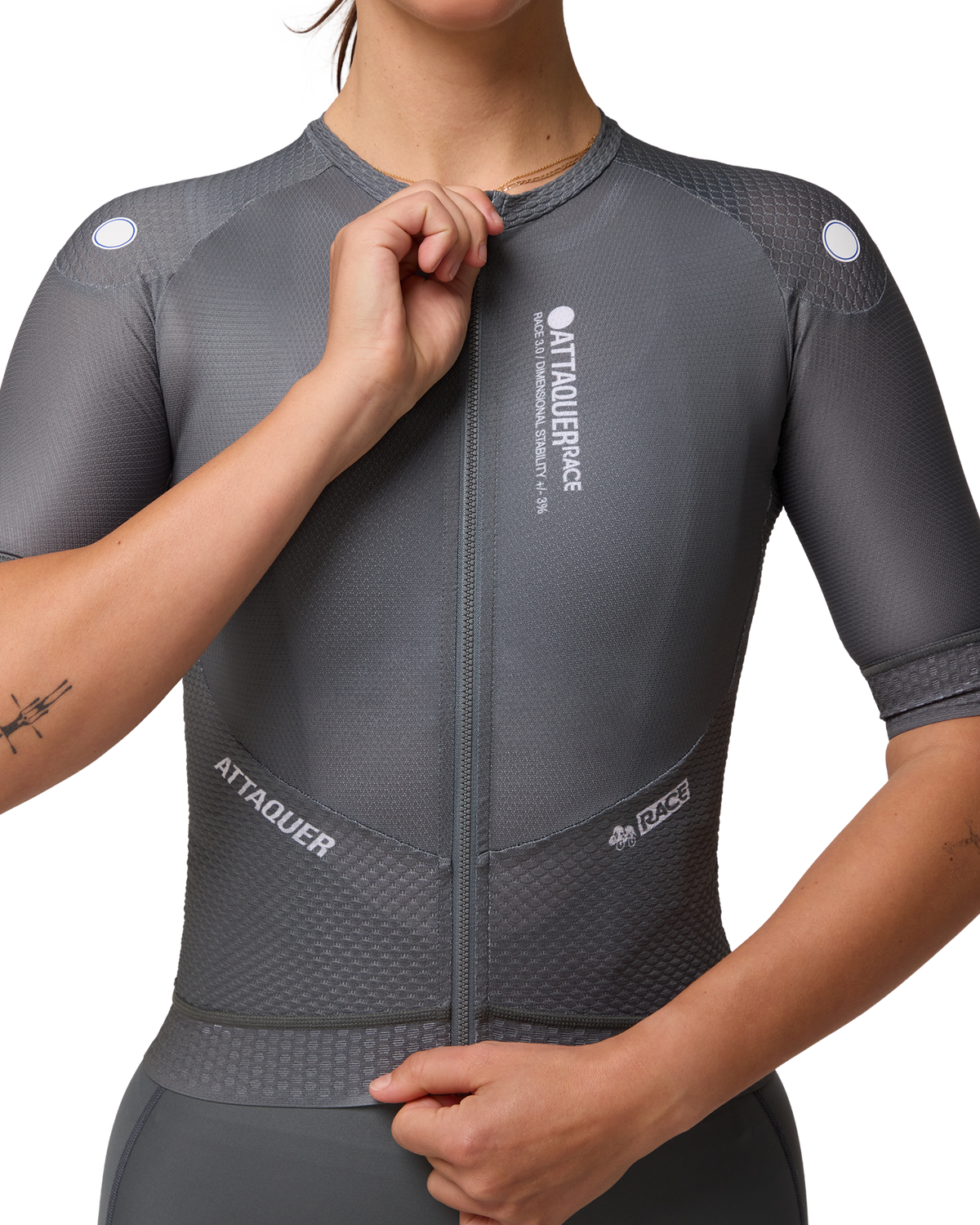 Womens Race Jersey Anthracite-Attaquer-Attaquer