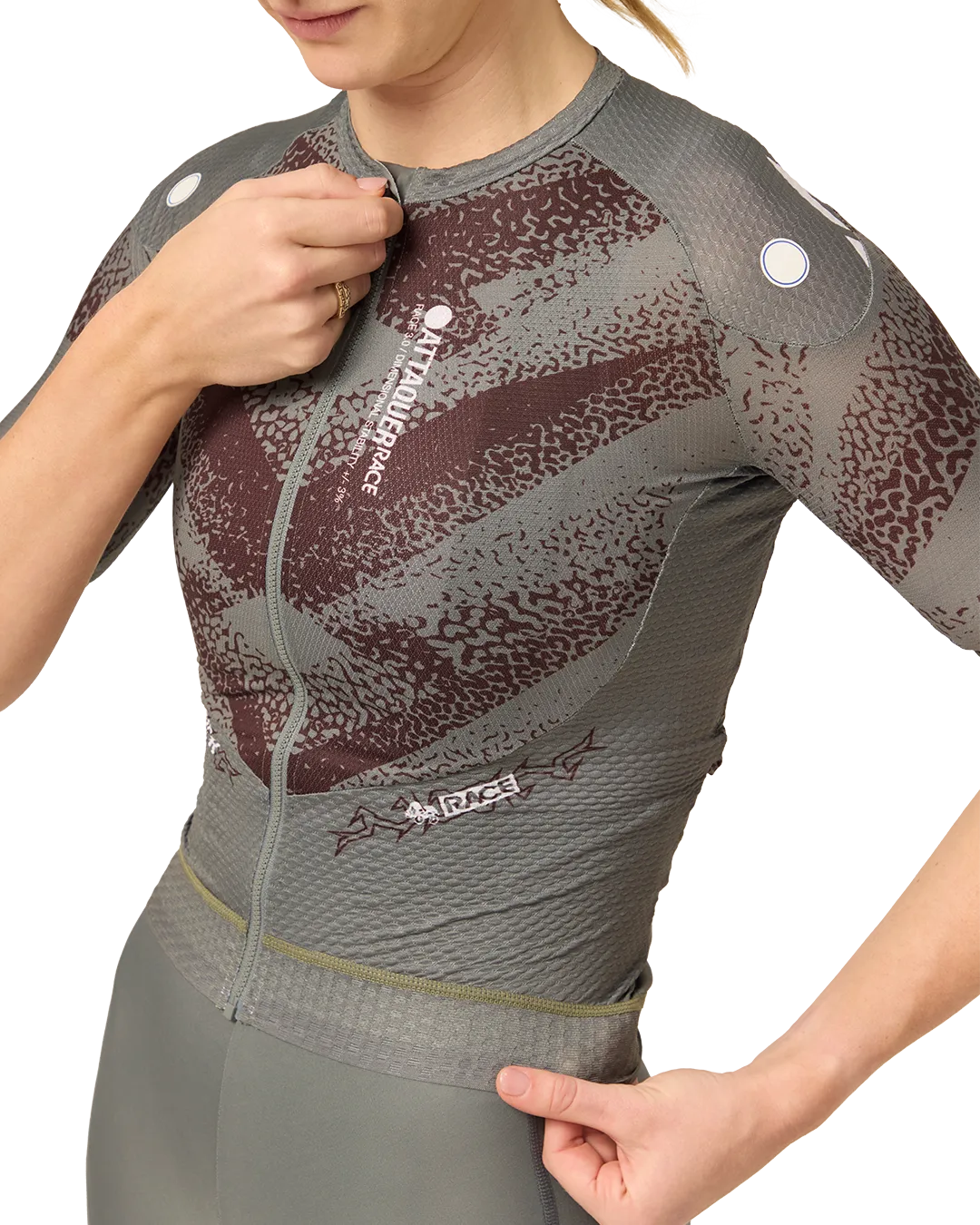 Womens Race Jersey Anthracite-Attaquer-Attaquer