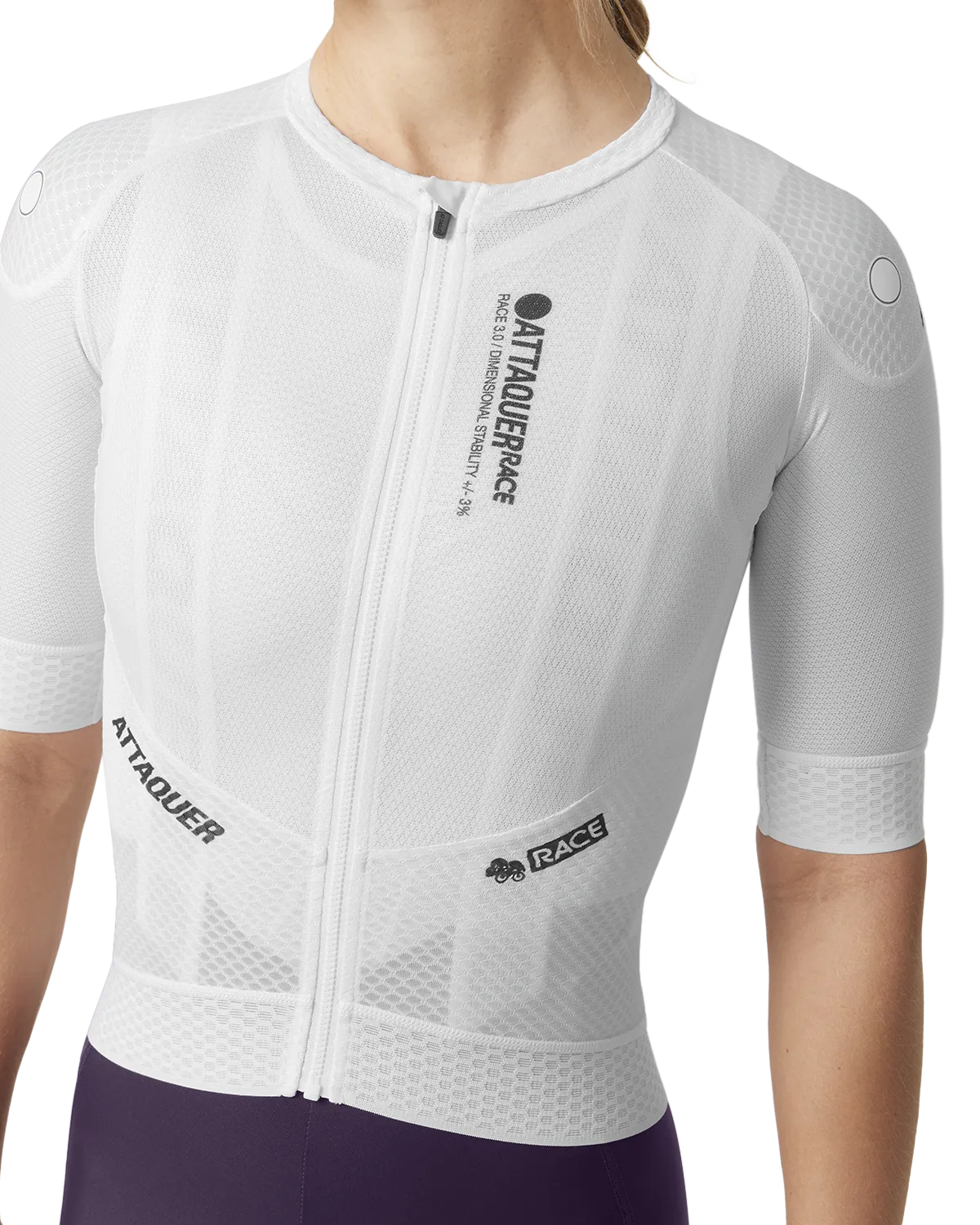 Womens Race Jersey White-Attaquer-Attaquer