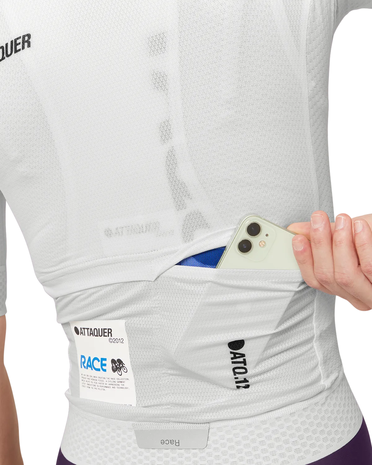 Womens Race Jersey White-Attaquer-Attaquer