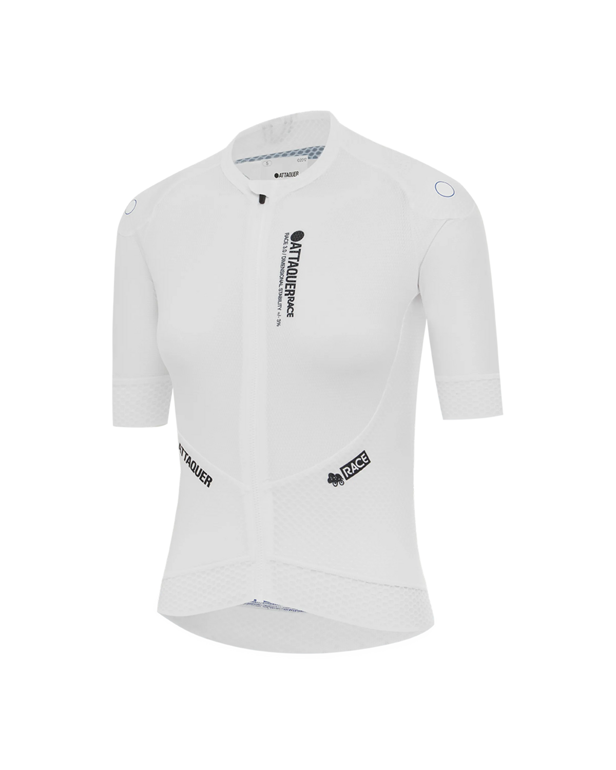 Womens Race Jersey White-Attaquer feature display pdp-hide