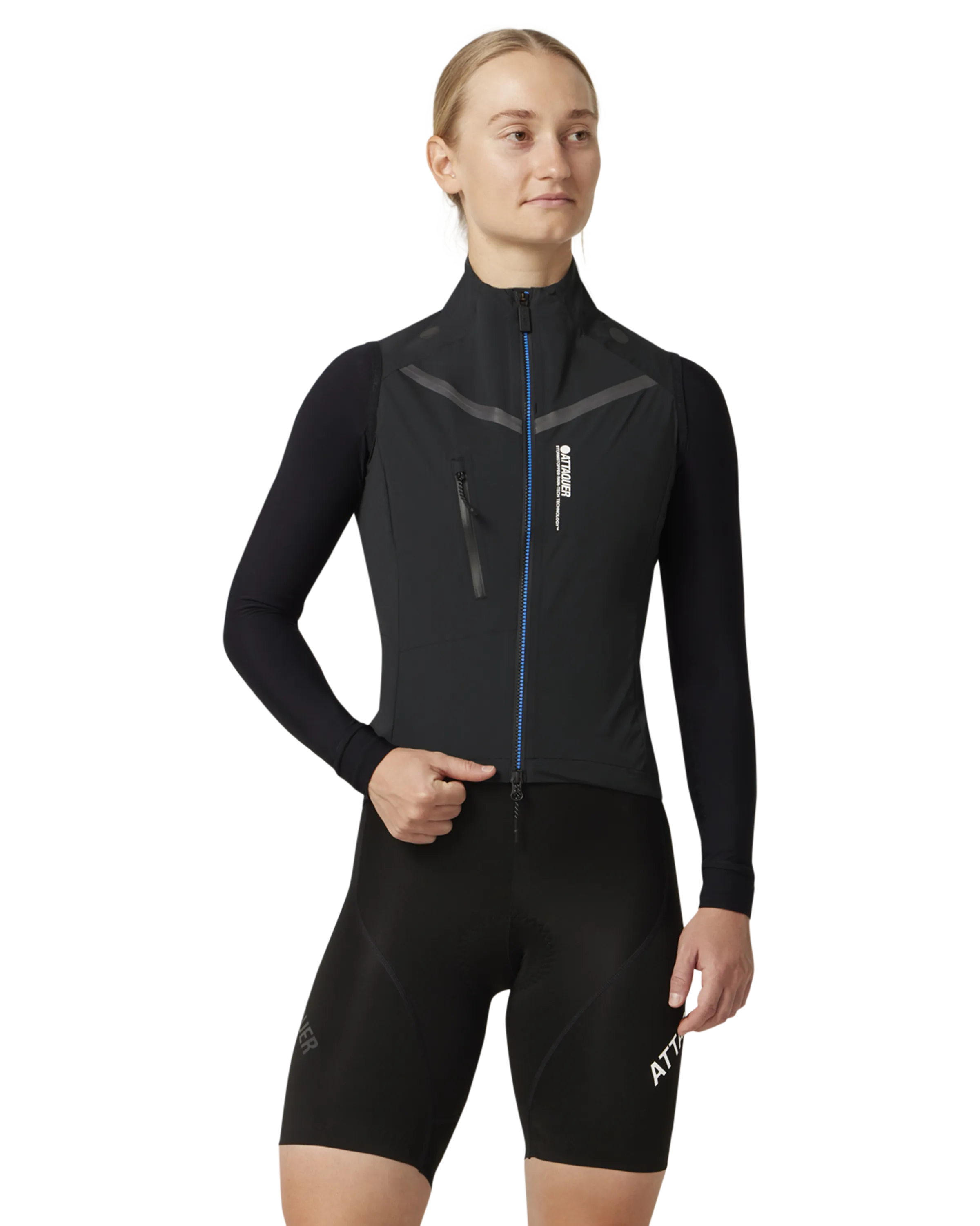 Womens Race Rain Gilet Black-Attaquer-Attaquer