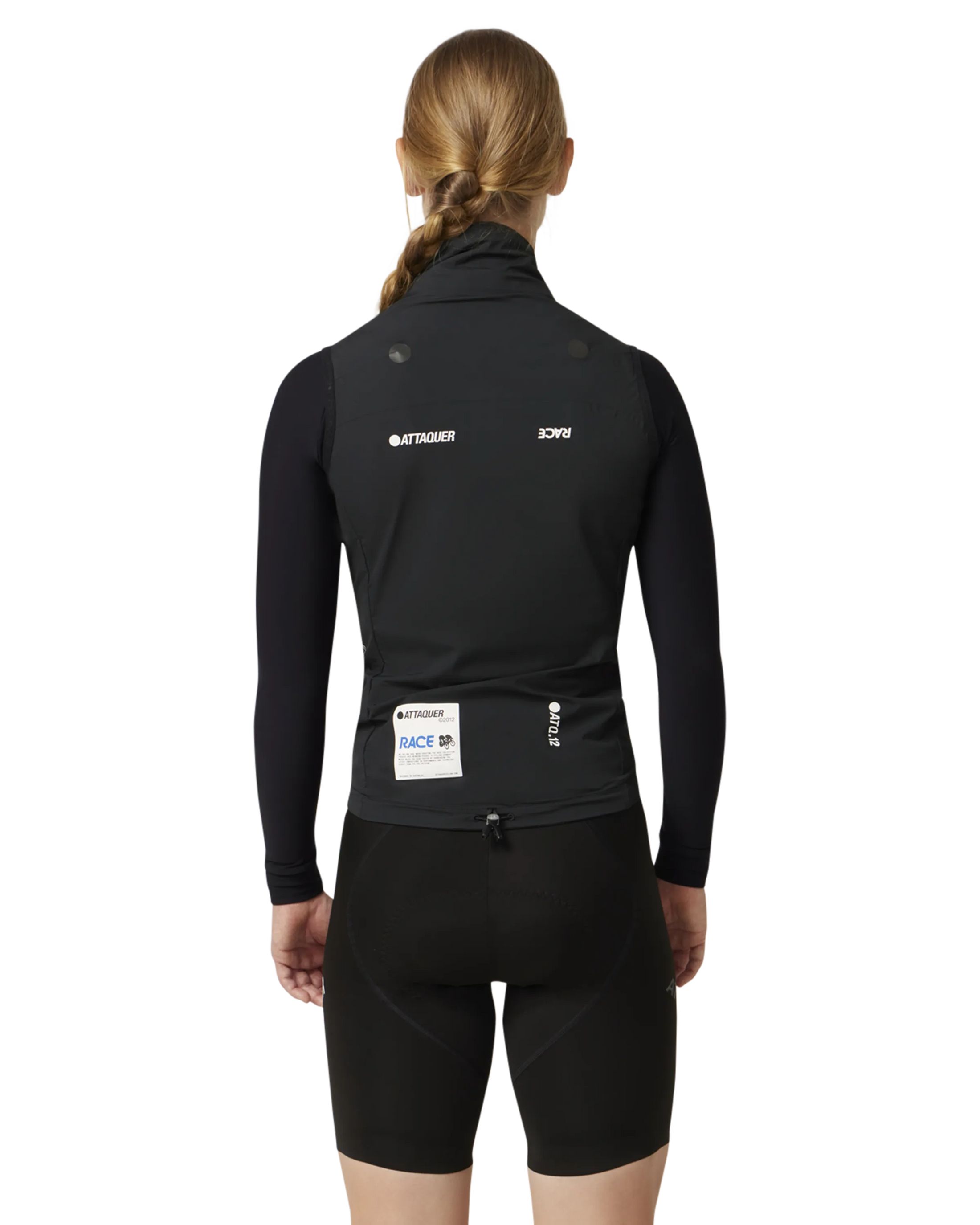 Womens Race Rain Gilet Black-Attaquer-Attaquer