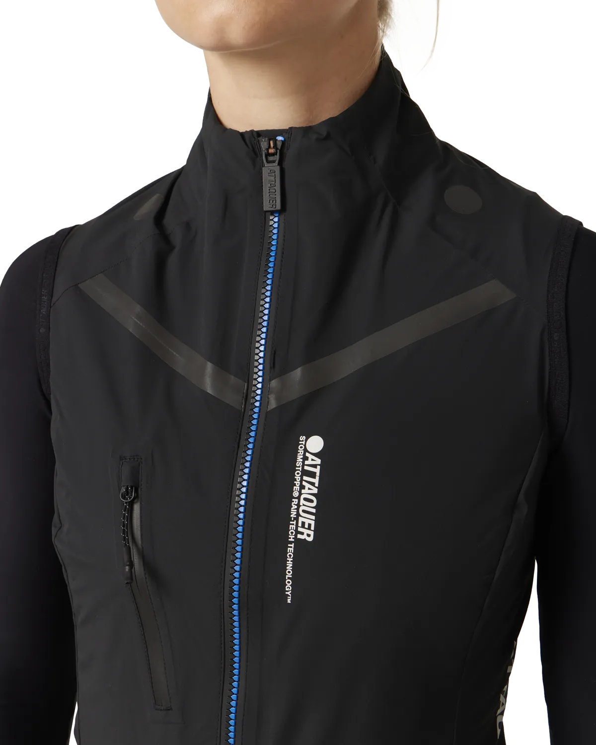 Womens Race Rain Gilet Black-Attaquer-Attaquer