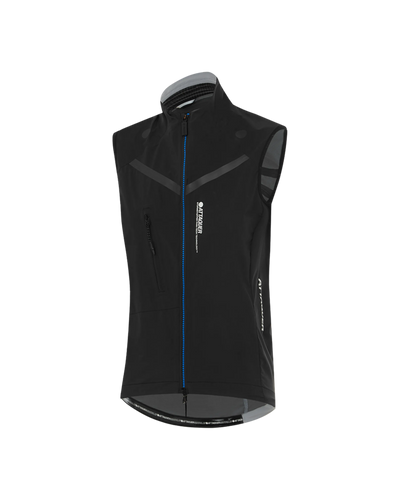 Womens Race Rain Gilet Black-Attaquer feature display pdp-hide
