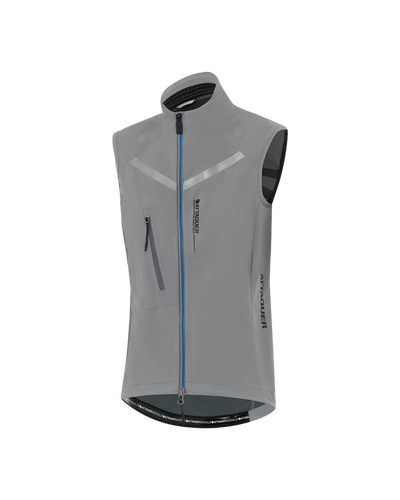 Womens Race Rain Gilet Grey-Attaquer feature display pdp-hide