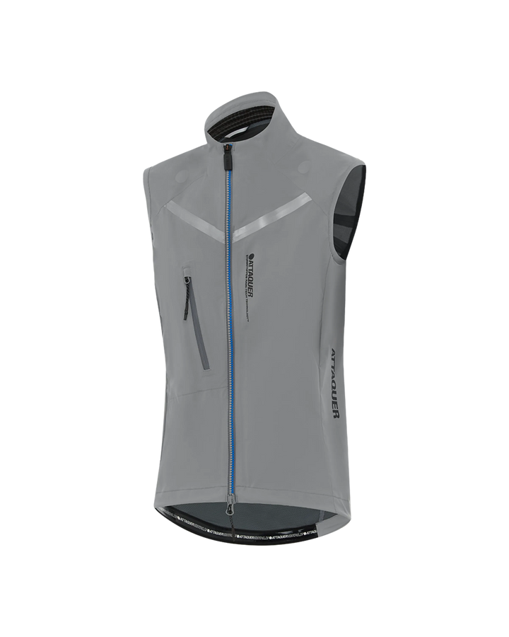 Womens Race Rain Gilet Grey-Attaquer feature display pdp-hide