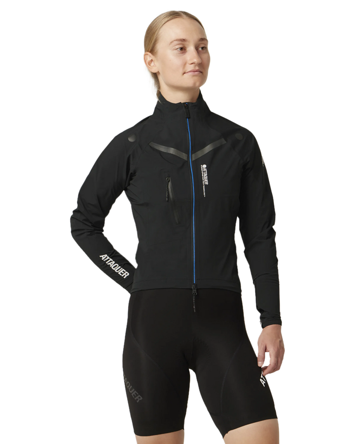 Womens Race Rain Jacket Black-Attaquer-Attaquer