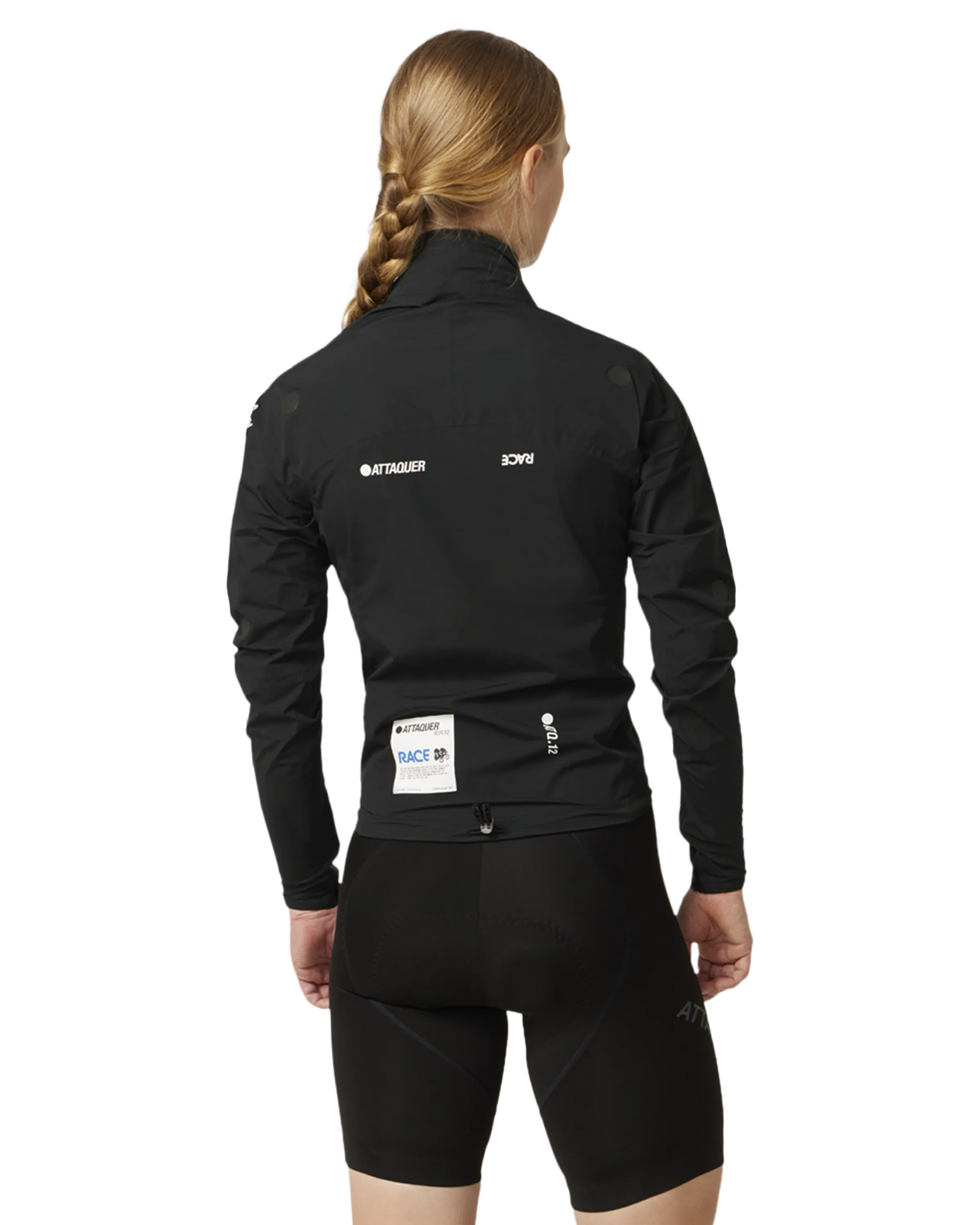 Womens Race Rain Jacket Black-Attaquer-Attaquer