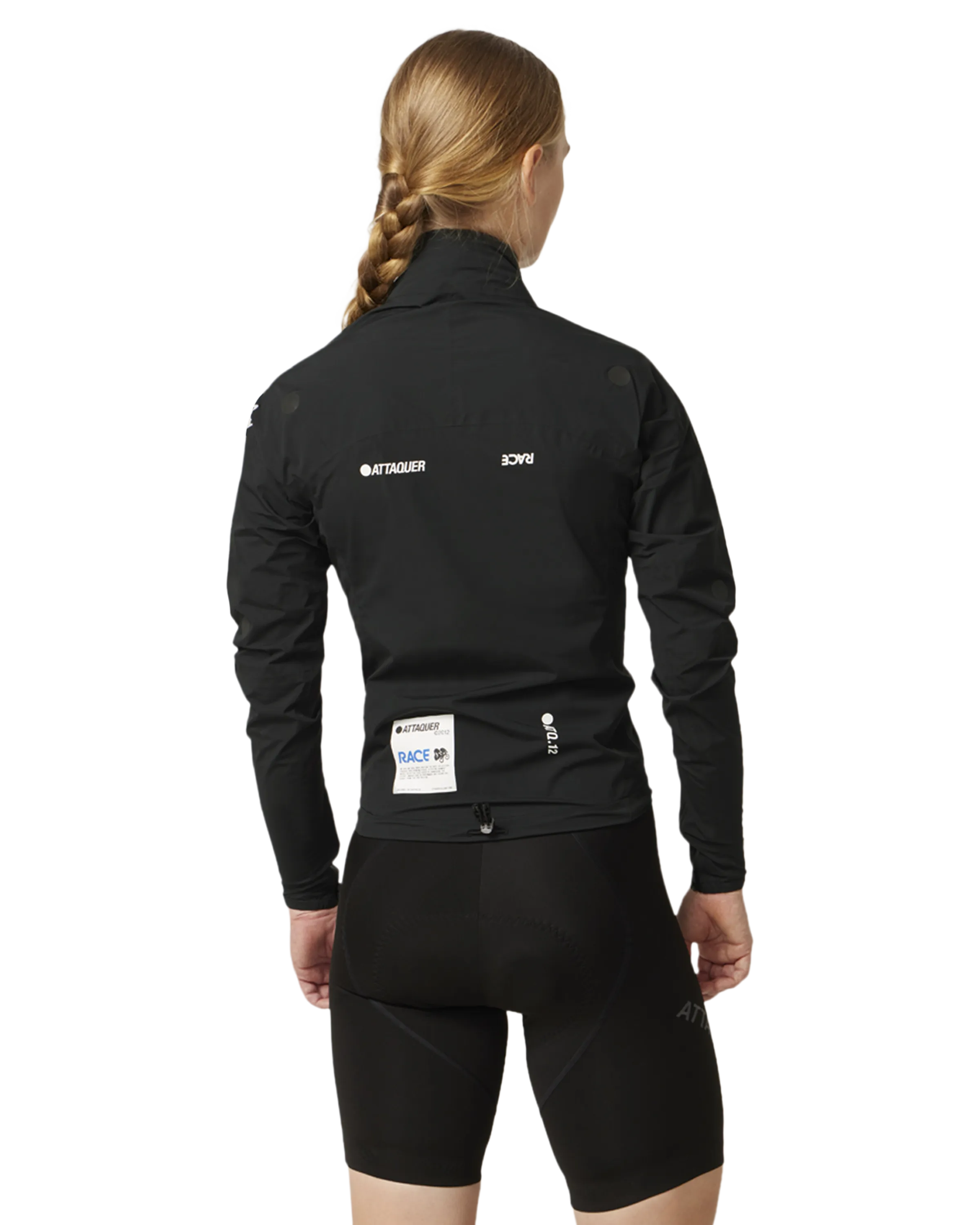 Womens Race Rain Jacket Black-Attaquer-Attaquer
