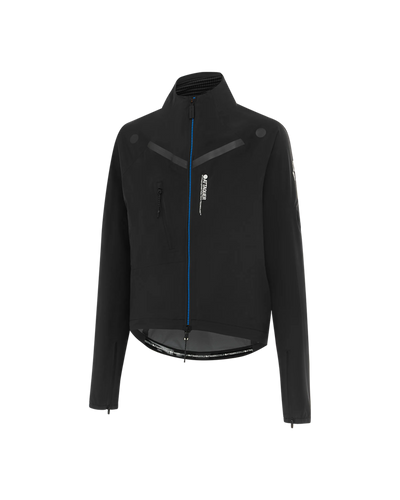 Womens Race Rain Jacket Black-Attaquer feature display pdp-hide