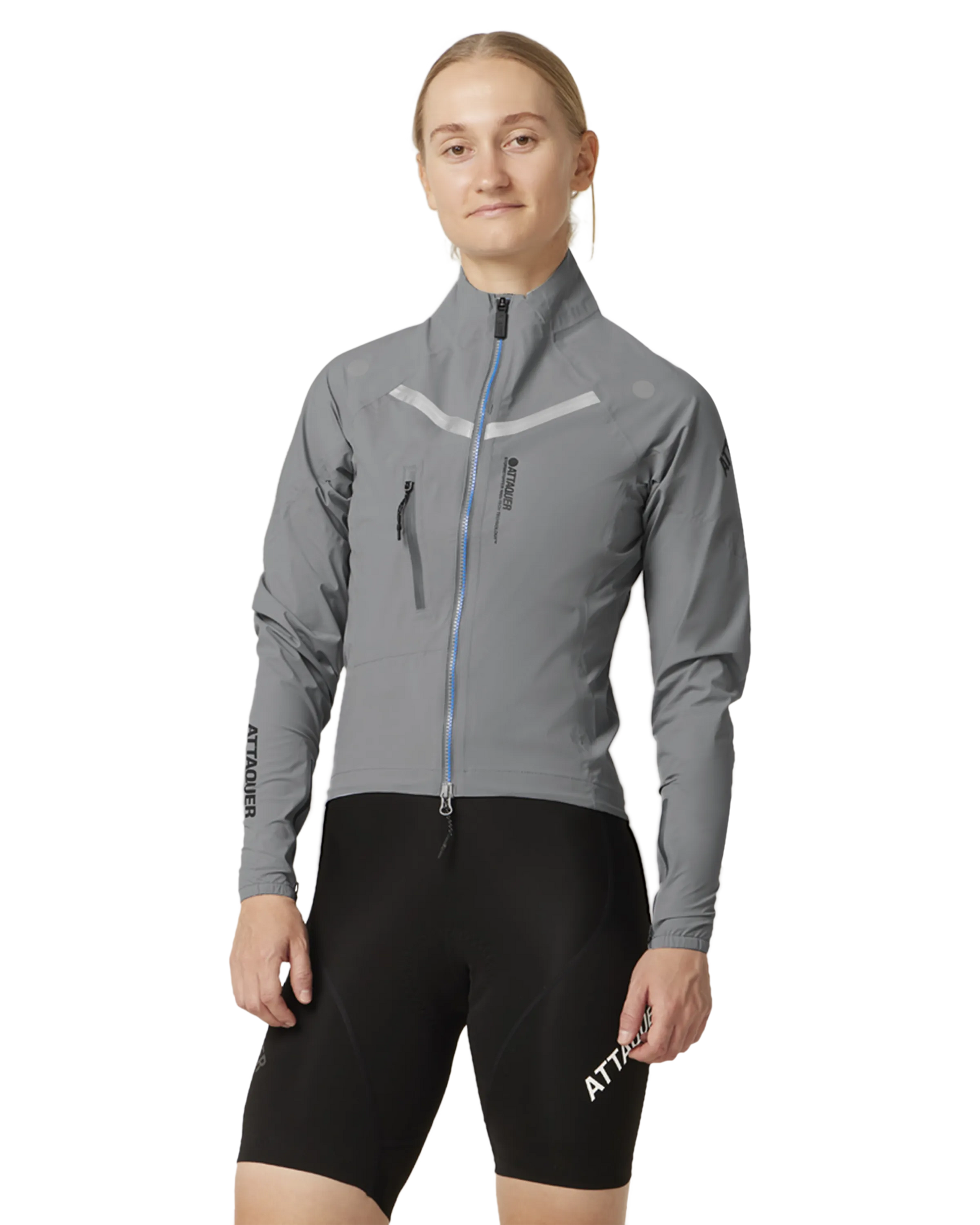 Womens Race Rain Jacket Grey-Attaquer-Attaquer