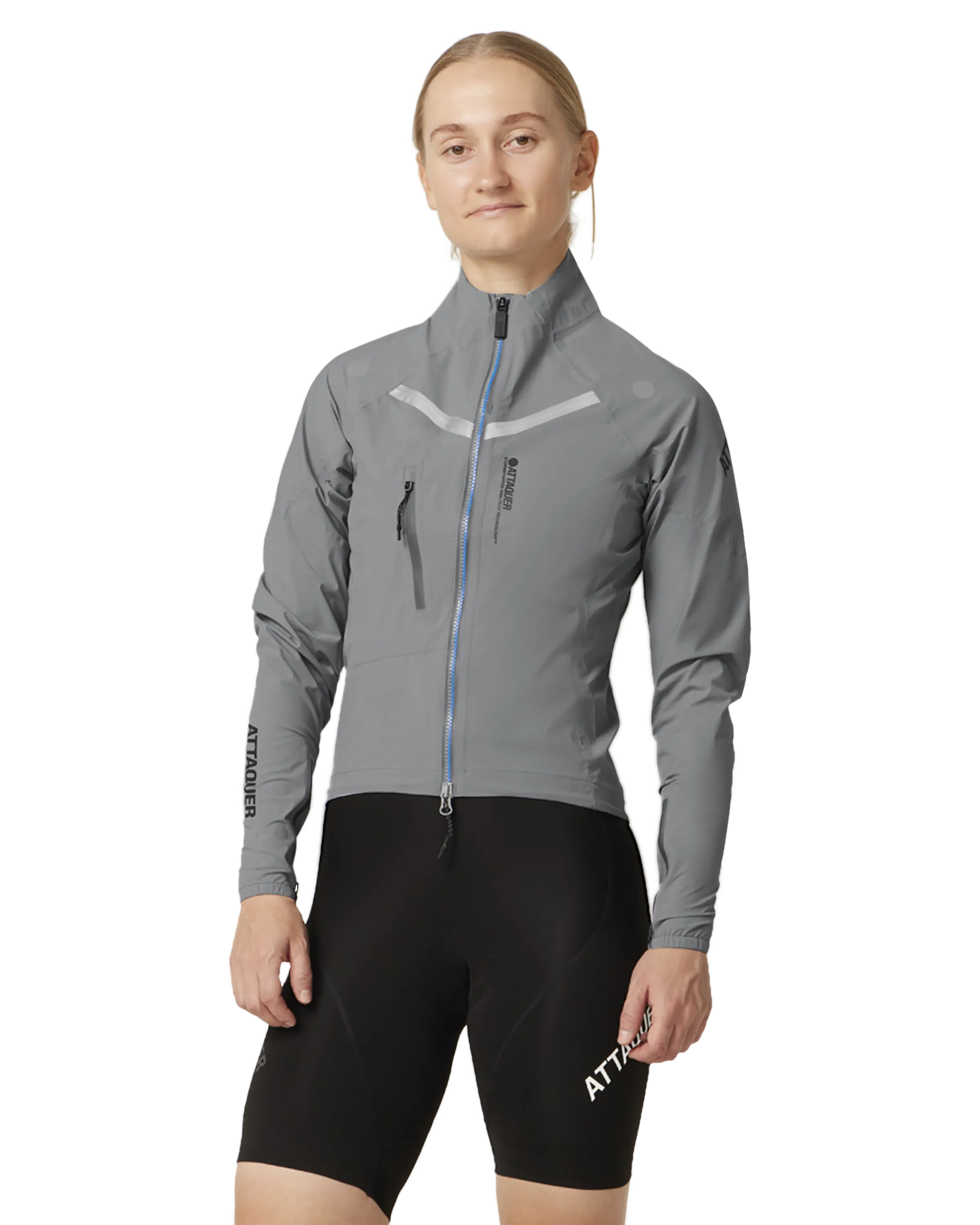 Womens Race Rain Jacket Grey-Attaquer-Attaquer
