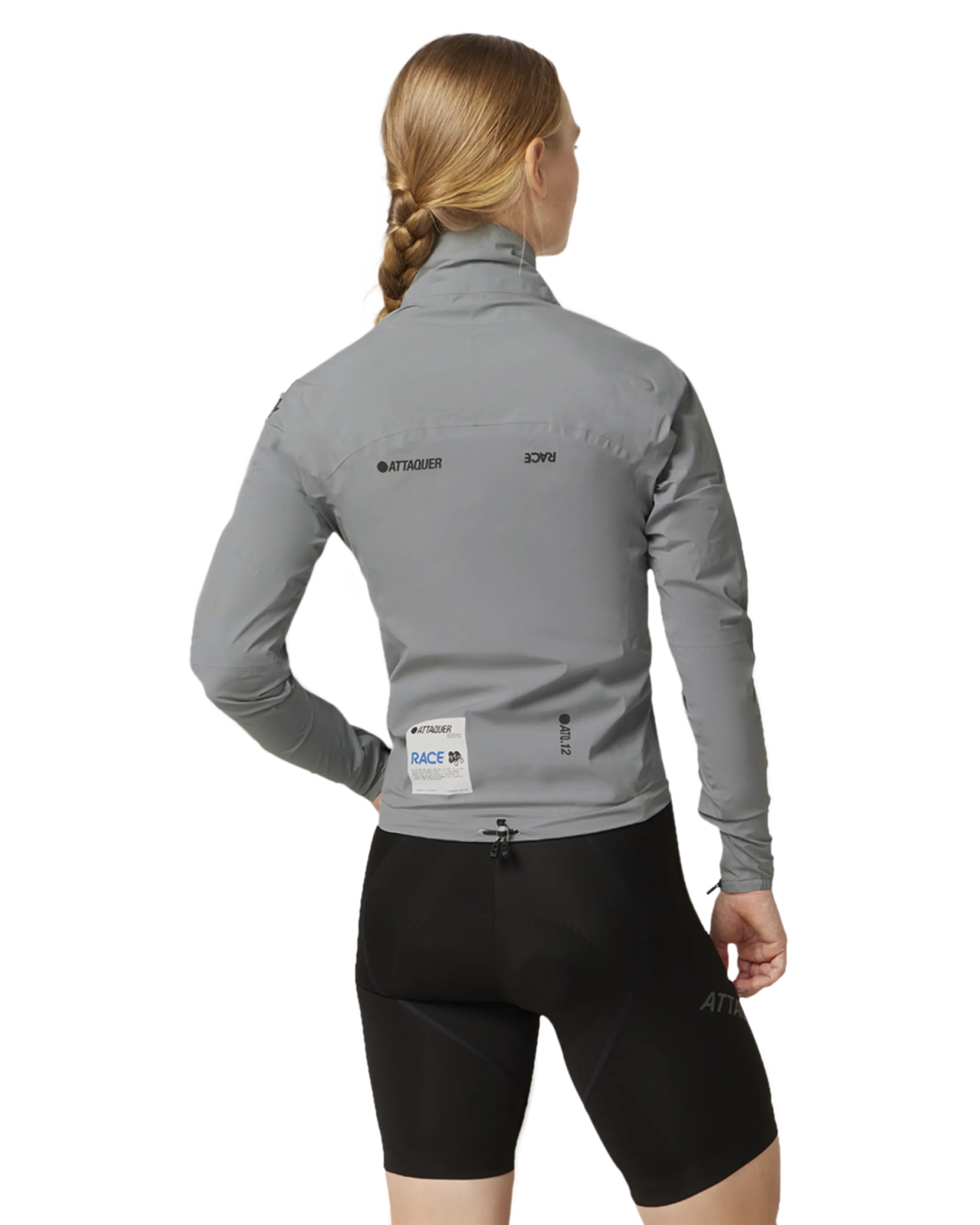 Womens Race Rain Jacket Grey-Attaquer-Attaquer