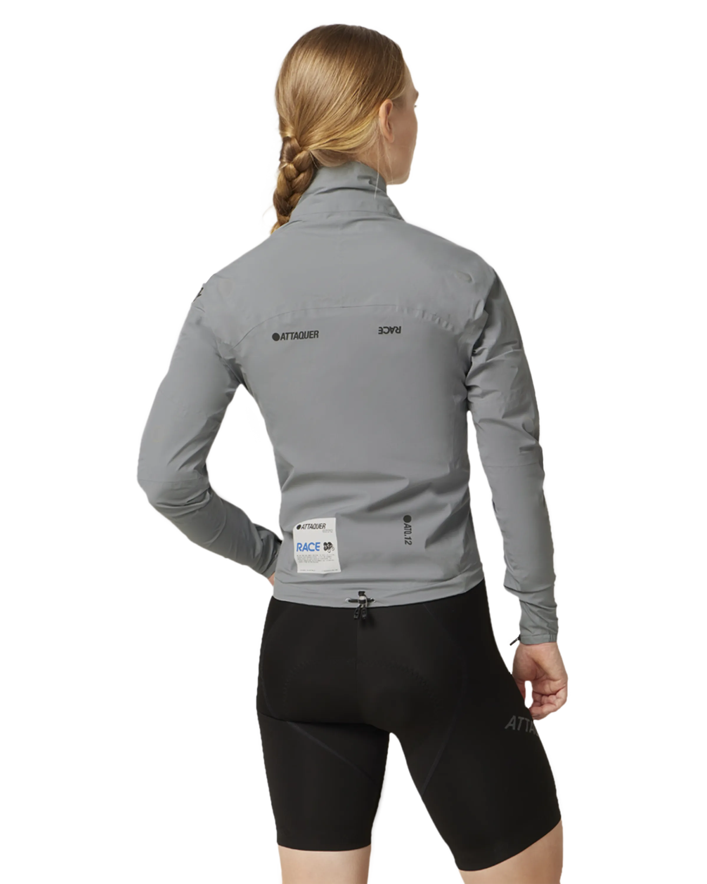 Womens Race Rain Jacket Grey-Attaquer-Attaquer