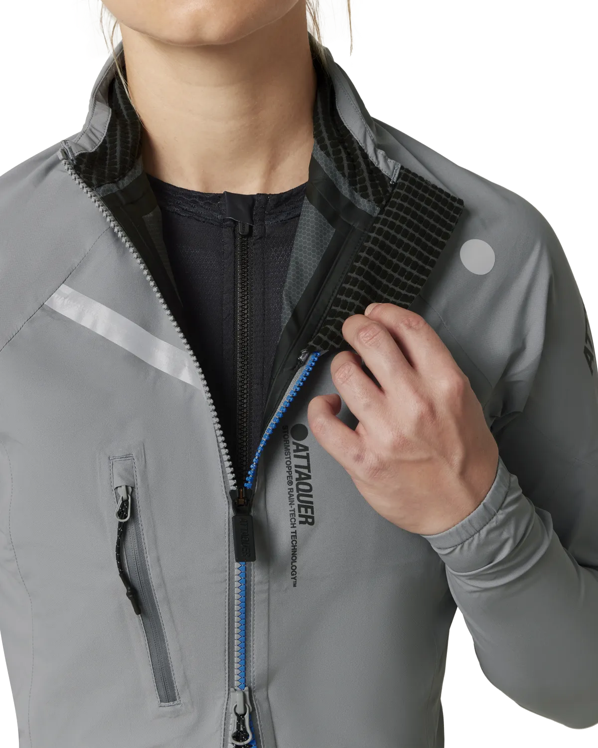 Womens Race Rain Jacket Grey-Attaquer-Attaquer