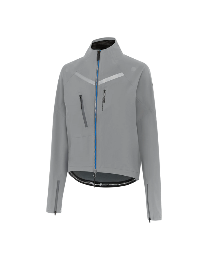Womens Race Rain Jacket Grey-Attaquer feature display pdp-hide