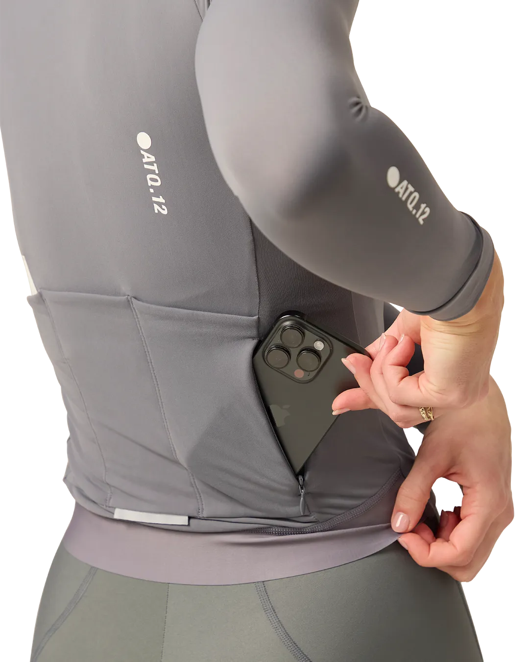 Womens Race Winter Long Sleeved Jersey Anthracite-Attaquer-Attaquer