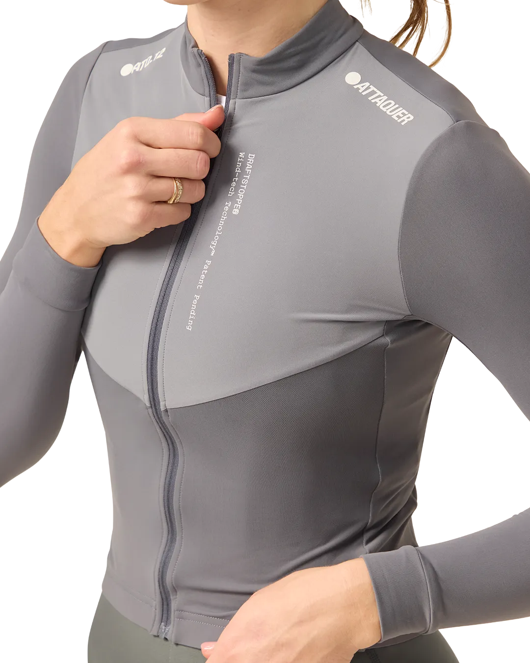 Womens Race Winter Long Sleeved Jersey Anthracite-Attaquer-Attaquer