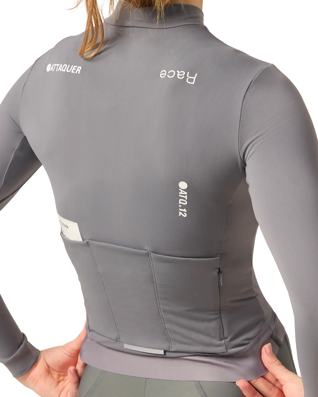 Womens Race Winter Long Sleeved Jersey Anthracite-Attaquer-Attaquer