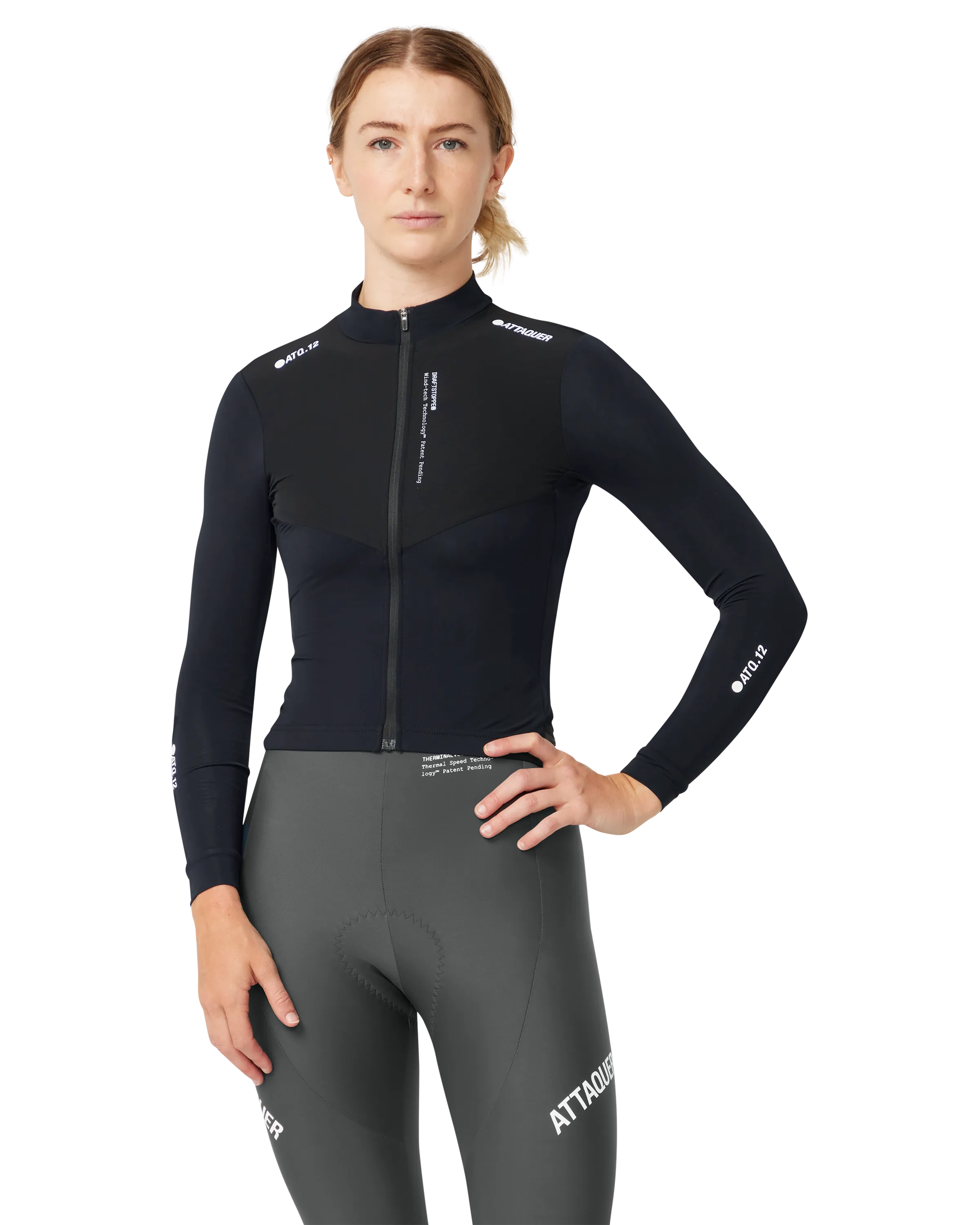 Womens Race Winter Long Sleeved Jersey Black-Attaquer-Attaquer
